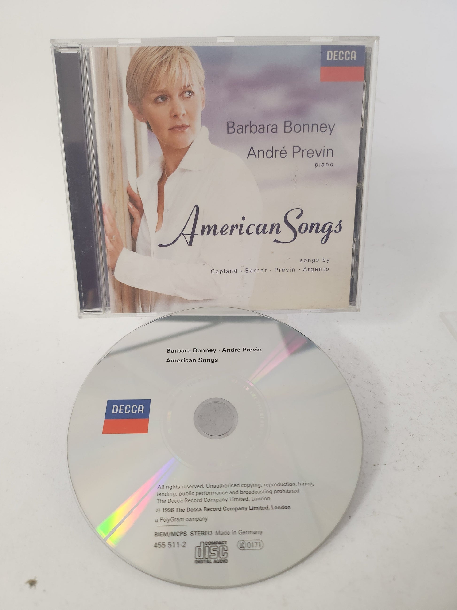 Barbara Bonney & André Previn: American Songs CD - Cd