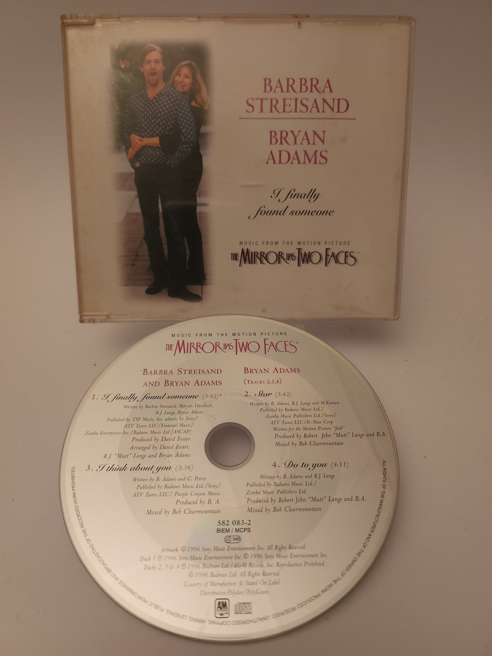 Barbara Streisand & Bryan Adams: I Finally Found Someone CD Single - CD Single