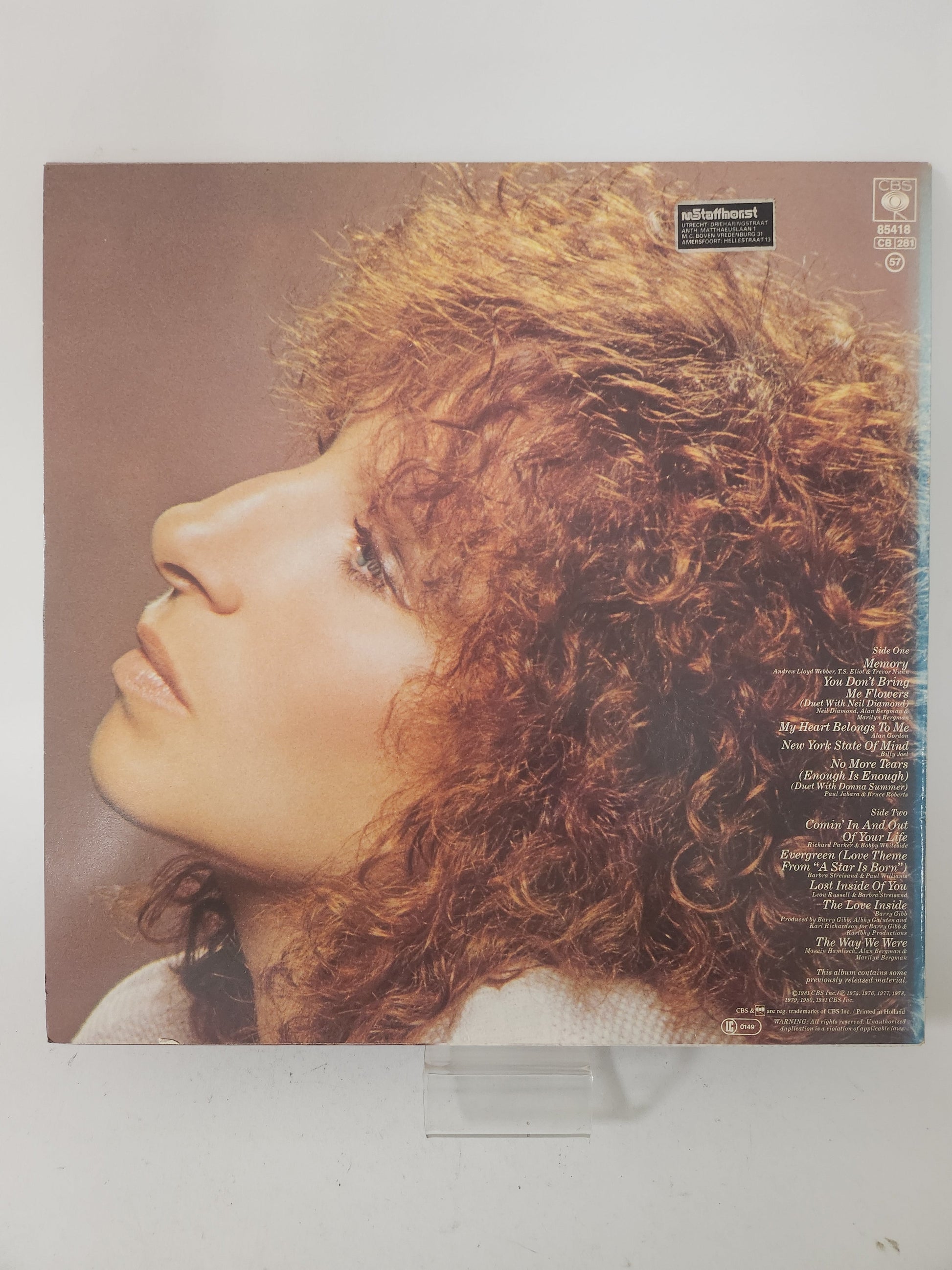 Barbara Streisand: Memories LP Vinyl - Lp Vinyl