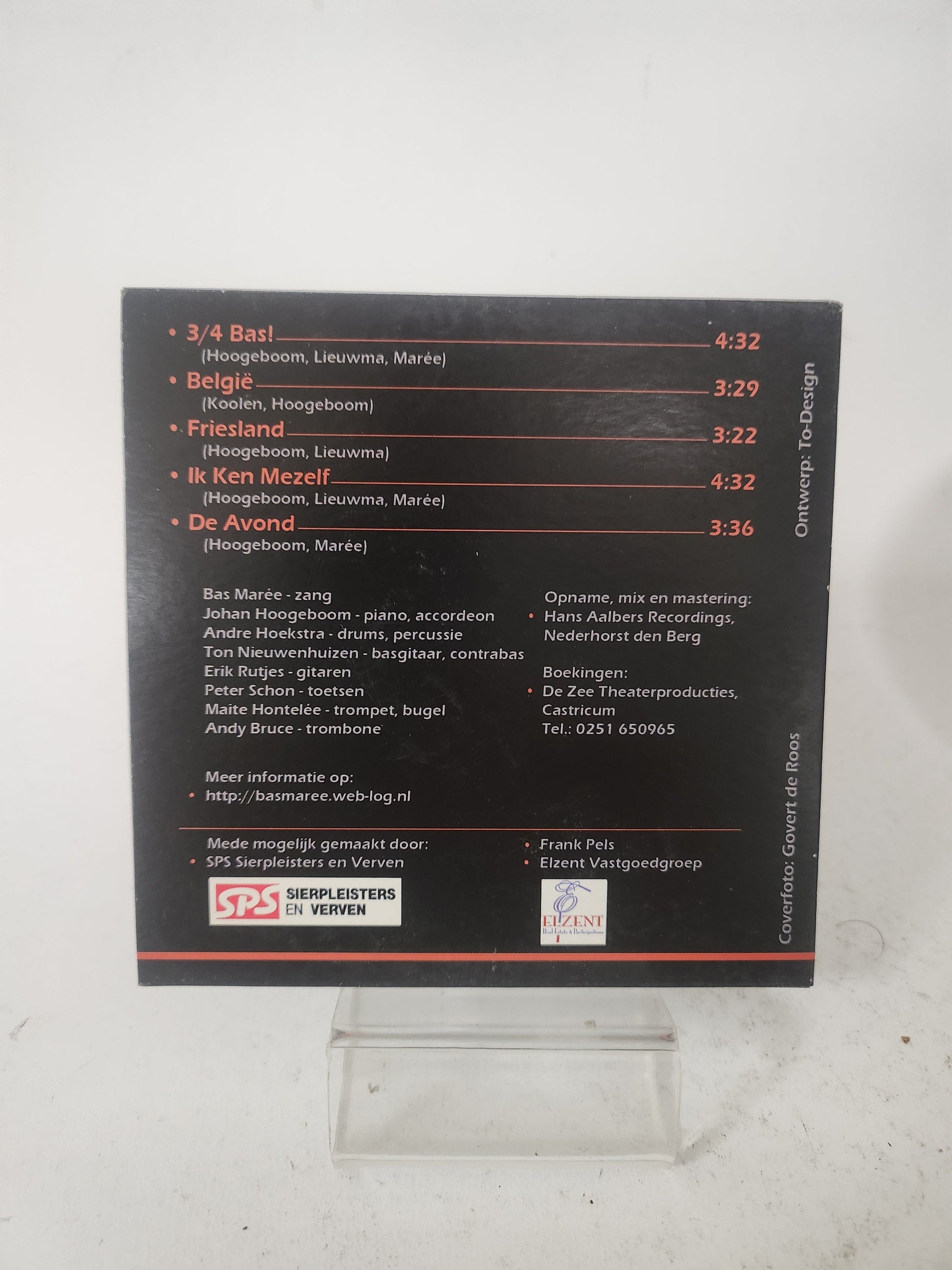 Bas Maree & Johan Hoogeboom: 3/4 Bas! CD Single - CD Single