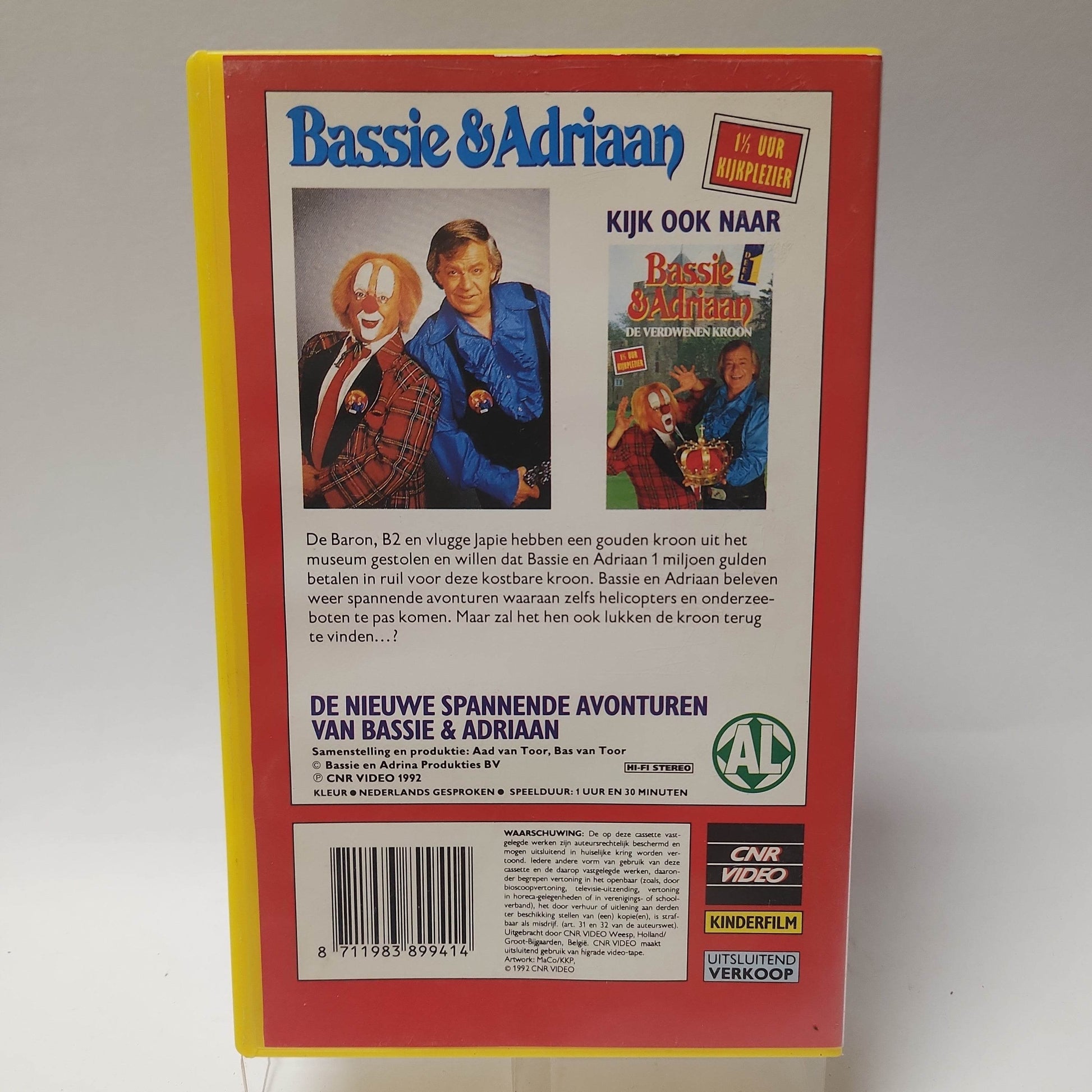 Bassie & Adriaan de Verdwenen Kroon Deel 2 VHS - Feniks Gameshop