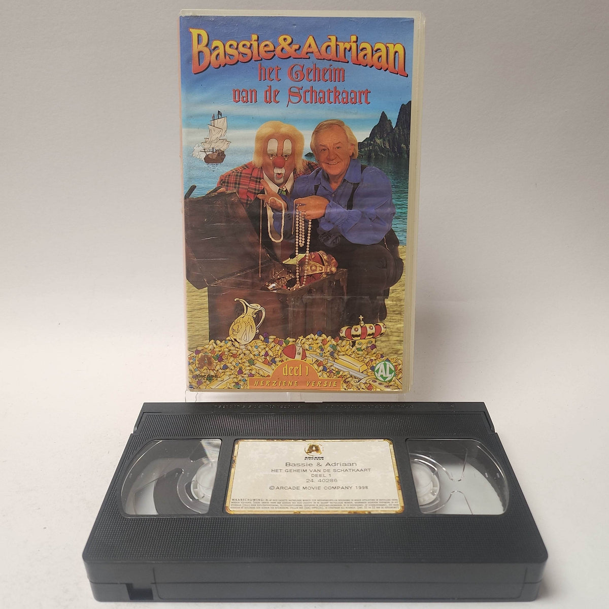 Bassie & Adriaan het Geheim van de Schatkaart VHS - Feniks Gameshop