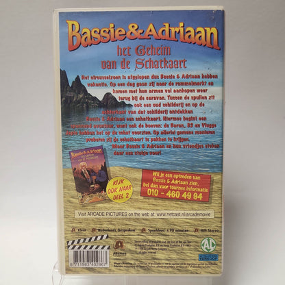 Bassie & Adriaan het Geheim van de Schatkaart VHS - Feniks Gameshop