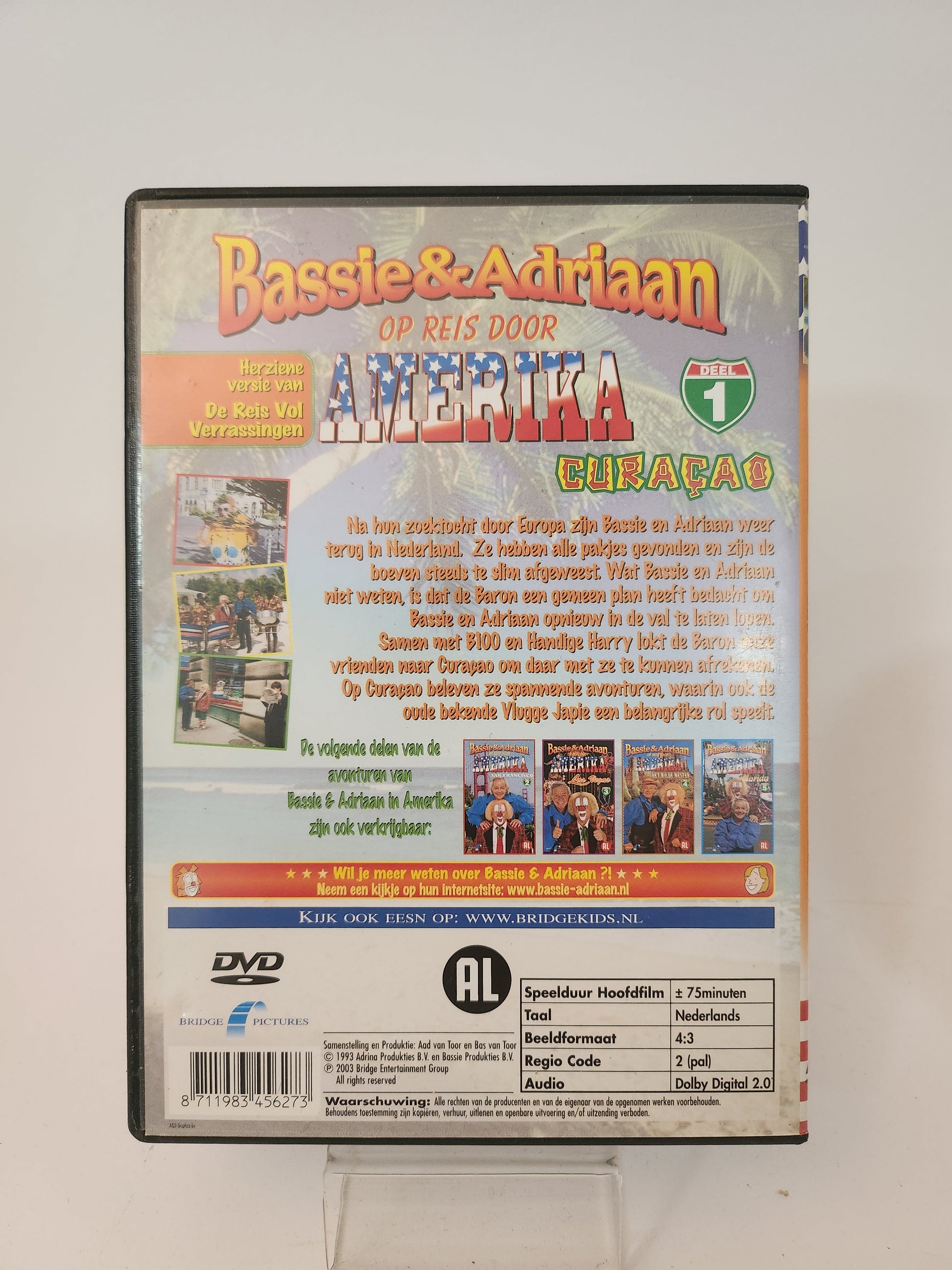 Bassie & Adriaan op Reis door Amerika Deel 1: Curaçao Dvd Kids - Dvd kids