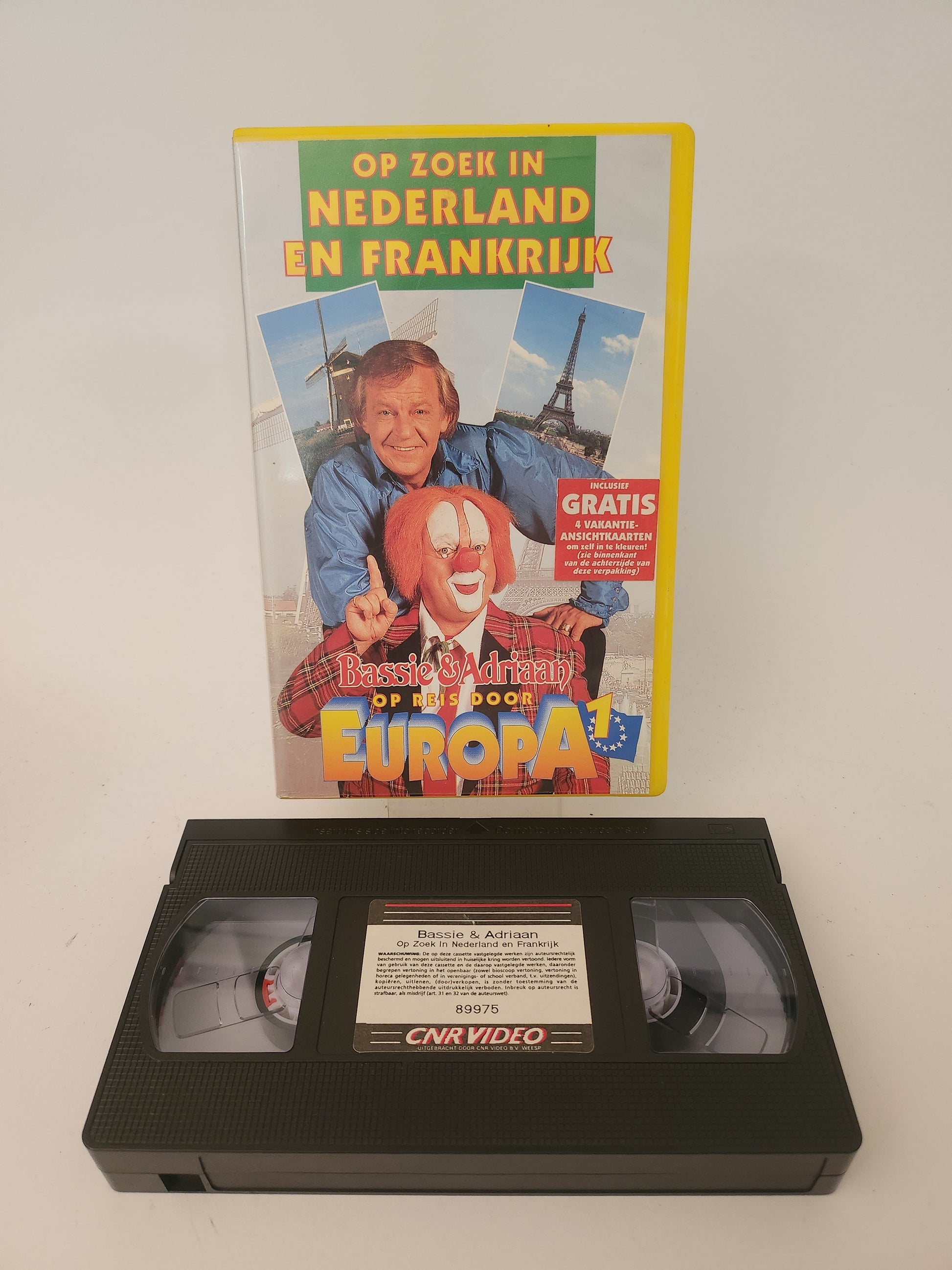 Bassie & Adriaan op Reis door Europa 1: Op Zoek in Nederland en Frankrijk VHS Kids - VHS Kids