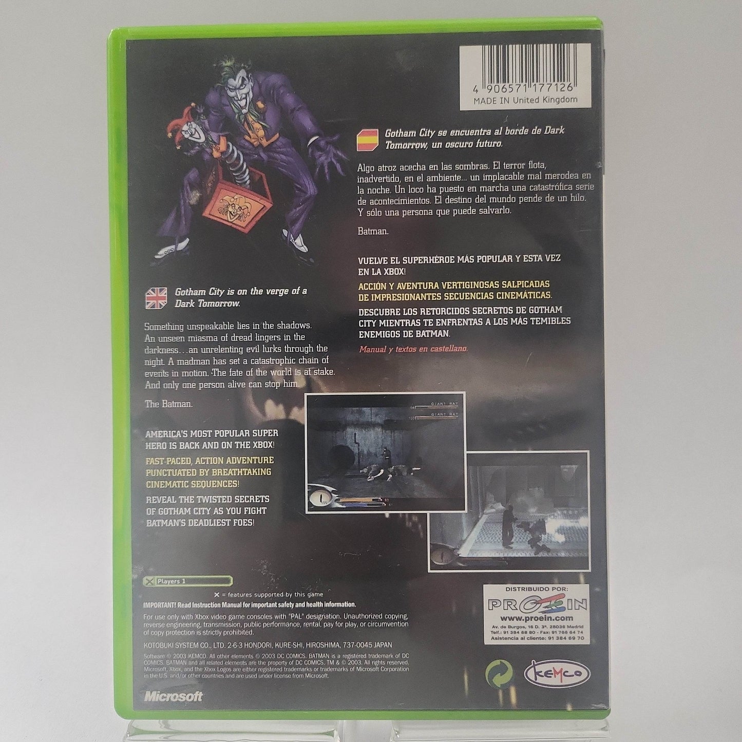 Batman Dark Tomorrow Xbox Original - Feniks Gameshop