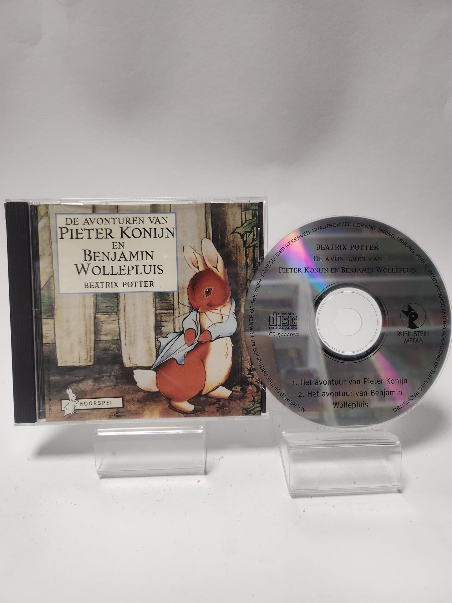 Beatrix Potter: de Avonturen van Pieter Konijn en Benjamin Wollepluis CD - Cd
