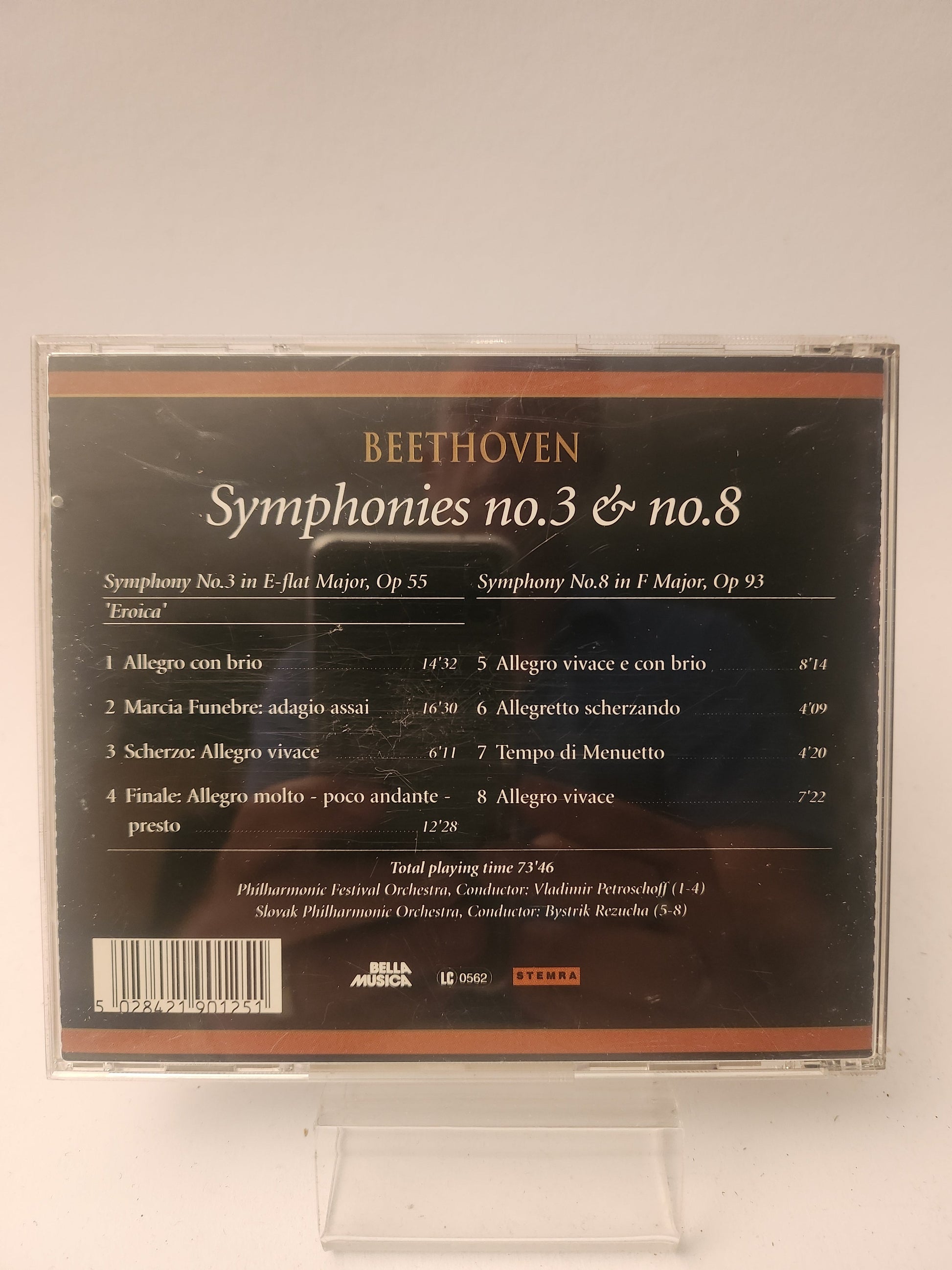Beethoven Symphonies No 3 & No 8 CD - Cd