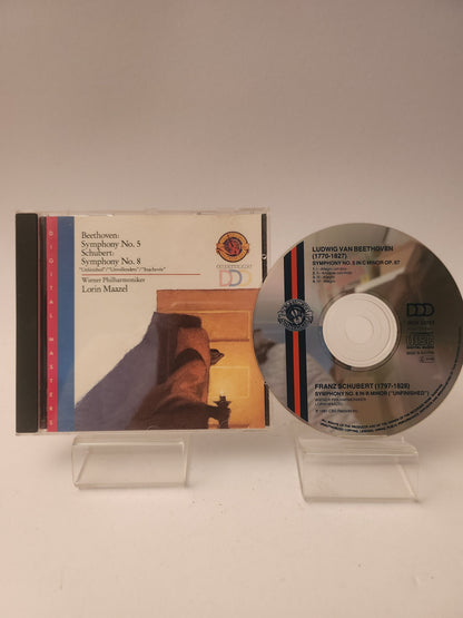 Beethoven Symphony No 5 & Schubert Symphony No 8 CD - Cd
