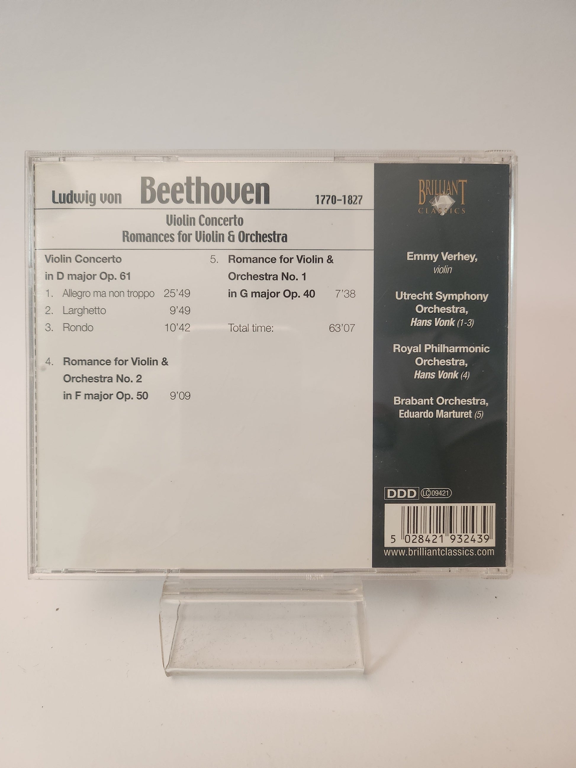 Beethoven: Violin Concerto CD - Cd