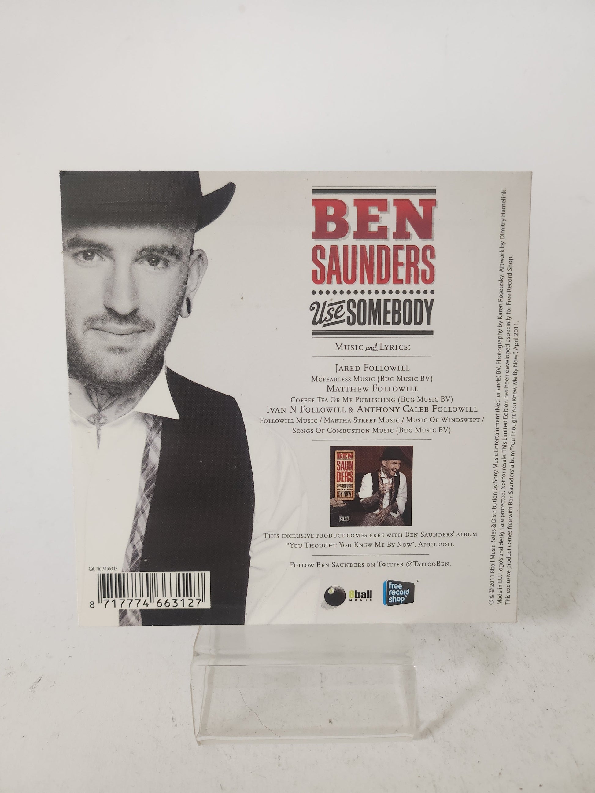 Ben Saunders: Use Somebody CD Single - CD Single