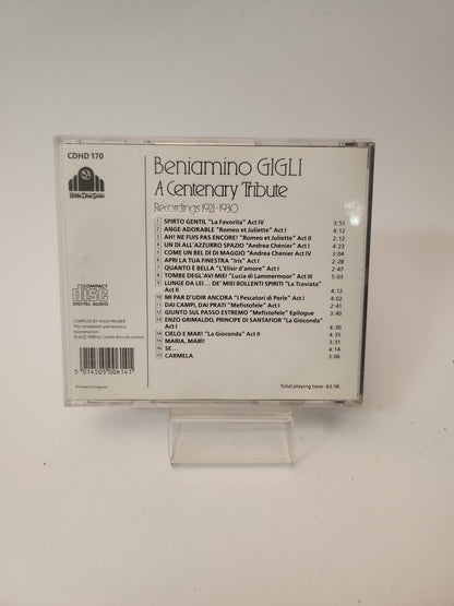 Beniamino Gigli: A Centenary Tribute CD - Cd