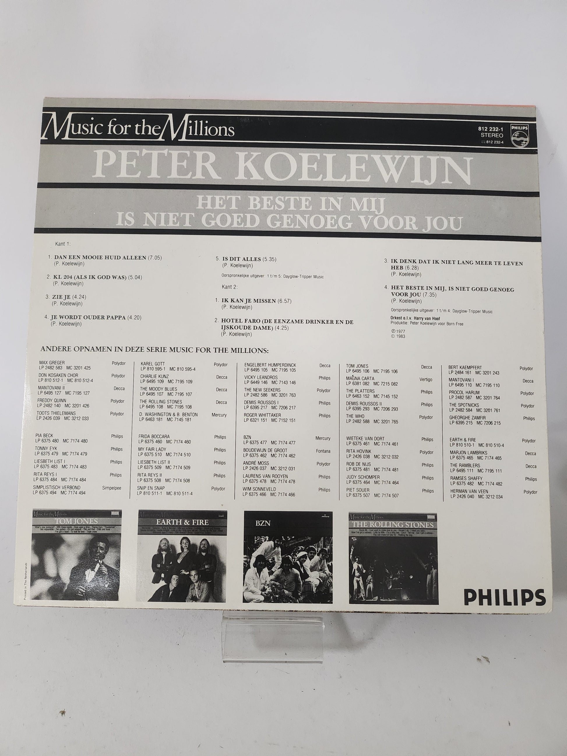 Beste in Mij is niet Goed genoeg voor Jou: Peter Koelewijn LP Vinyl - Lp Vinyl