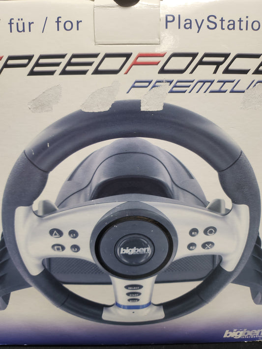 BigBen SpeedForce Premium Wheel & Pedals Boxed Playstation 2 - Playstation 2 Accessoires