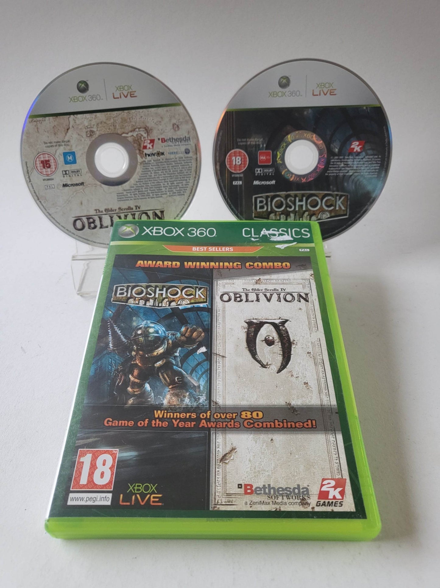 Bioshock & Elder Scrolls IV Oblivion Cl (No Book) Xbox 360 - Feniks Gameshop