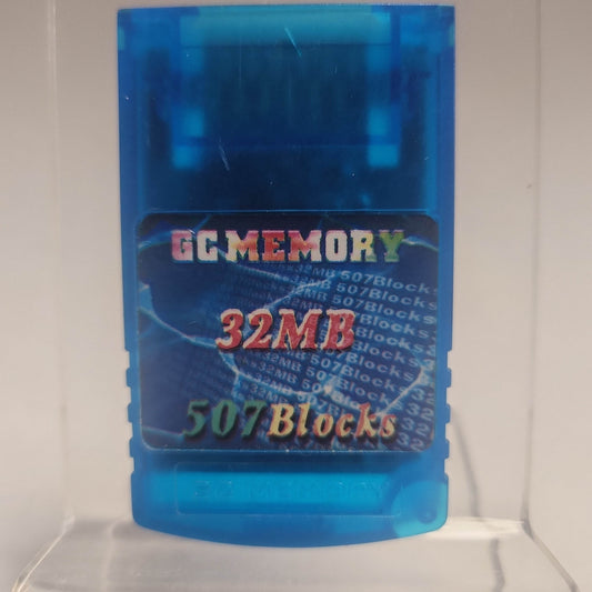 Blue 32MB (507Blocks) Memorycard Nintendo Gamecube - Feniks Gameshop