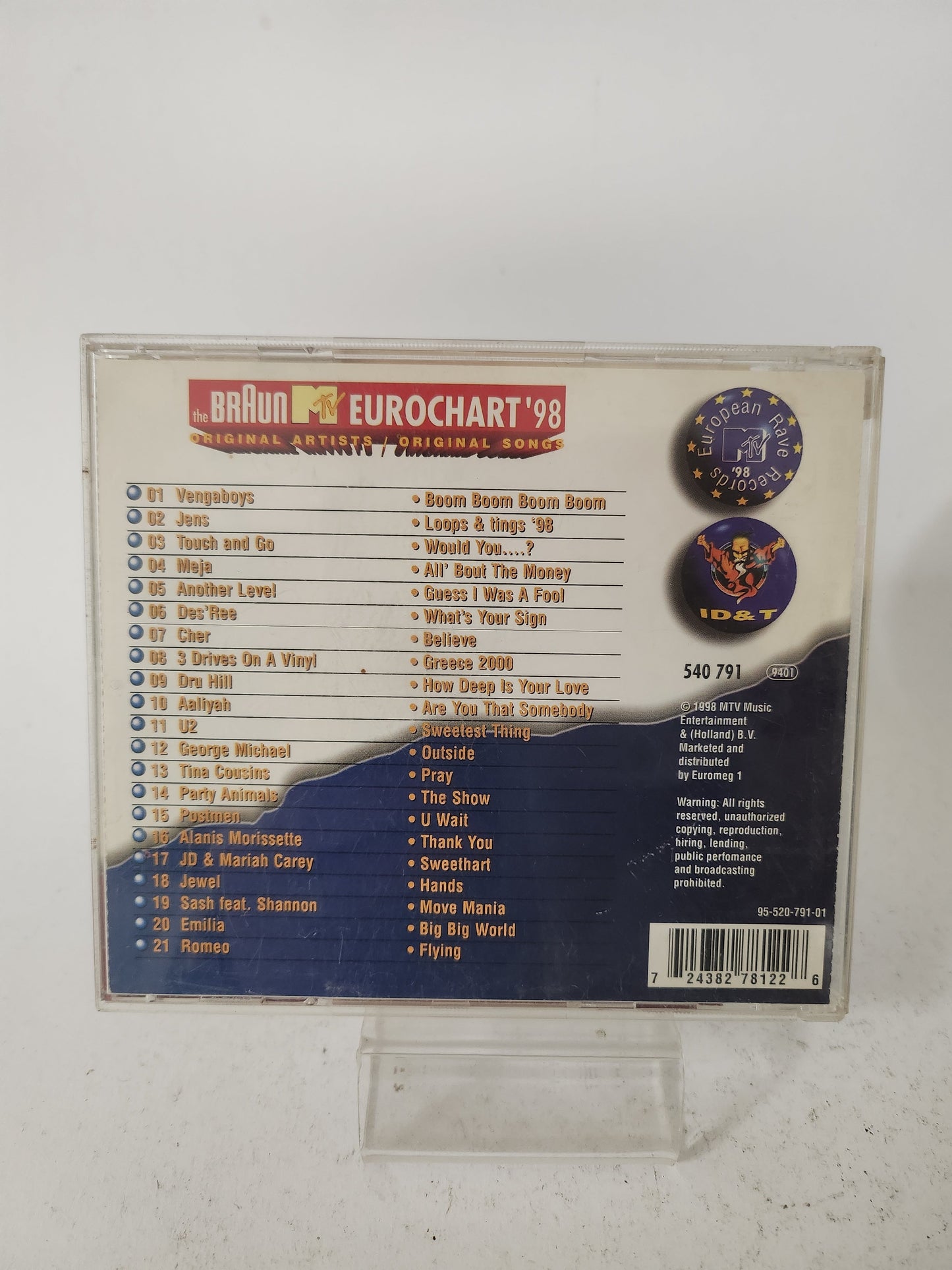 Braun MTV Eurochart ’98 Volume 12 CD - Cd