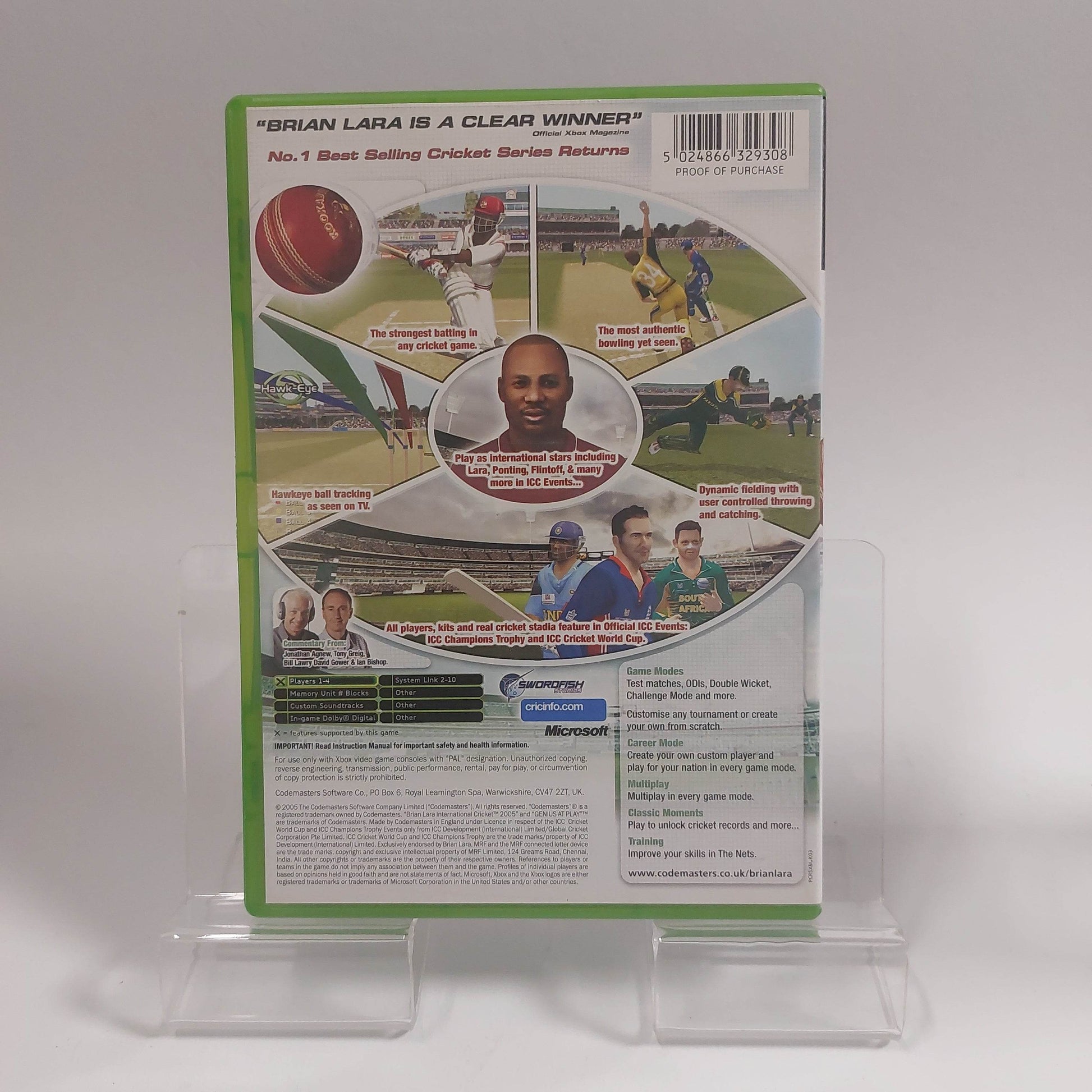 Brian Lara International Cricket 2005 Xbox Original - Feniks Gameshop