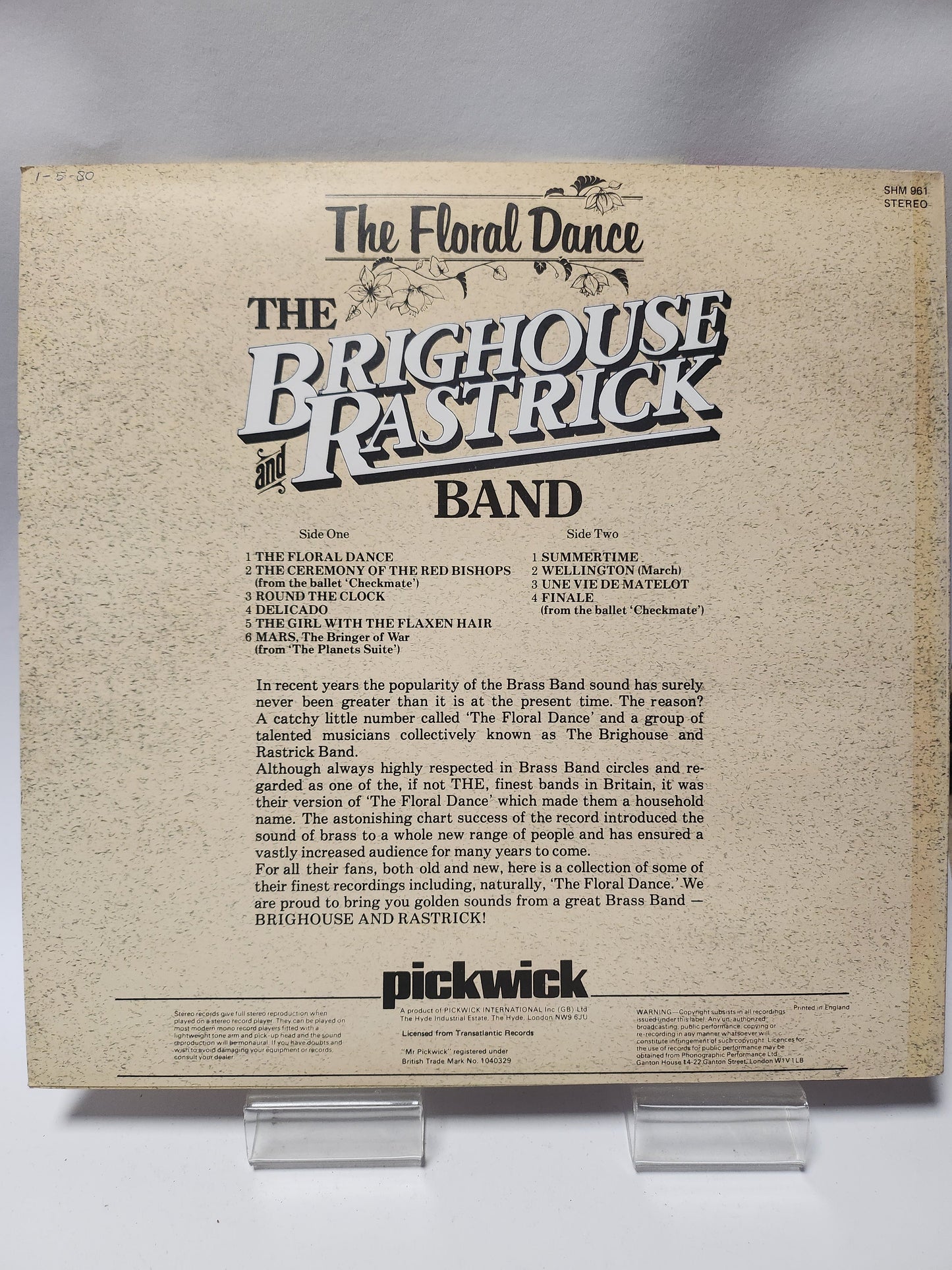 Brighouse and Rastrick Band: the Floral Dance LP Vinyl - Lp Vinyl