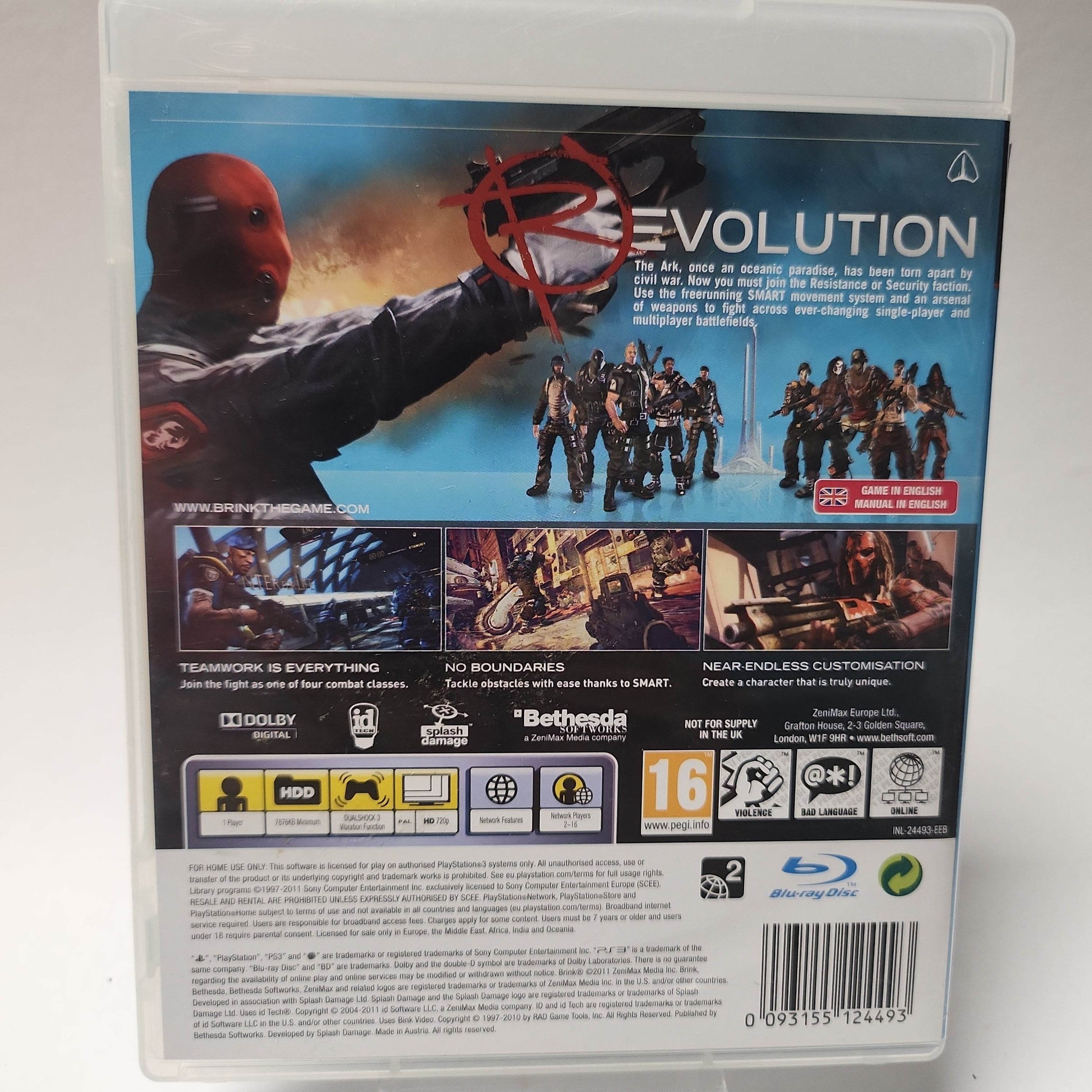 Brink Playstation 3 - Feniks Gameshop