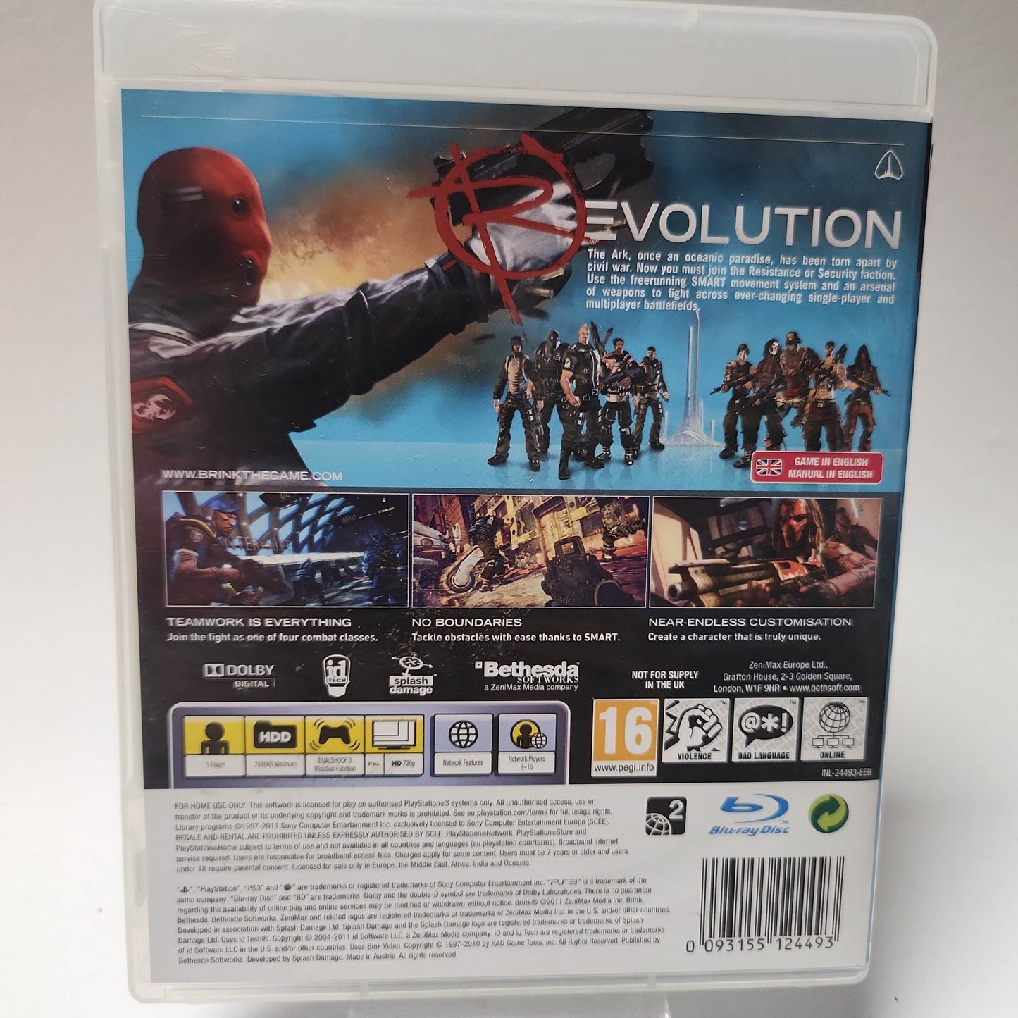 Brink Playstation 3 - Feniks Gameshop