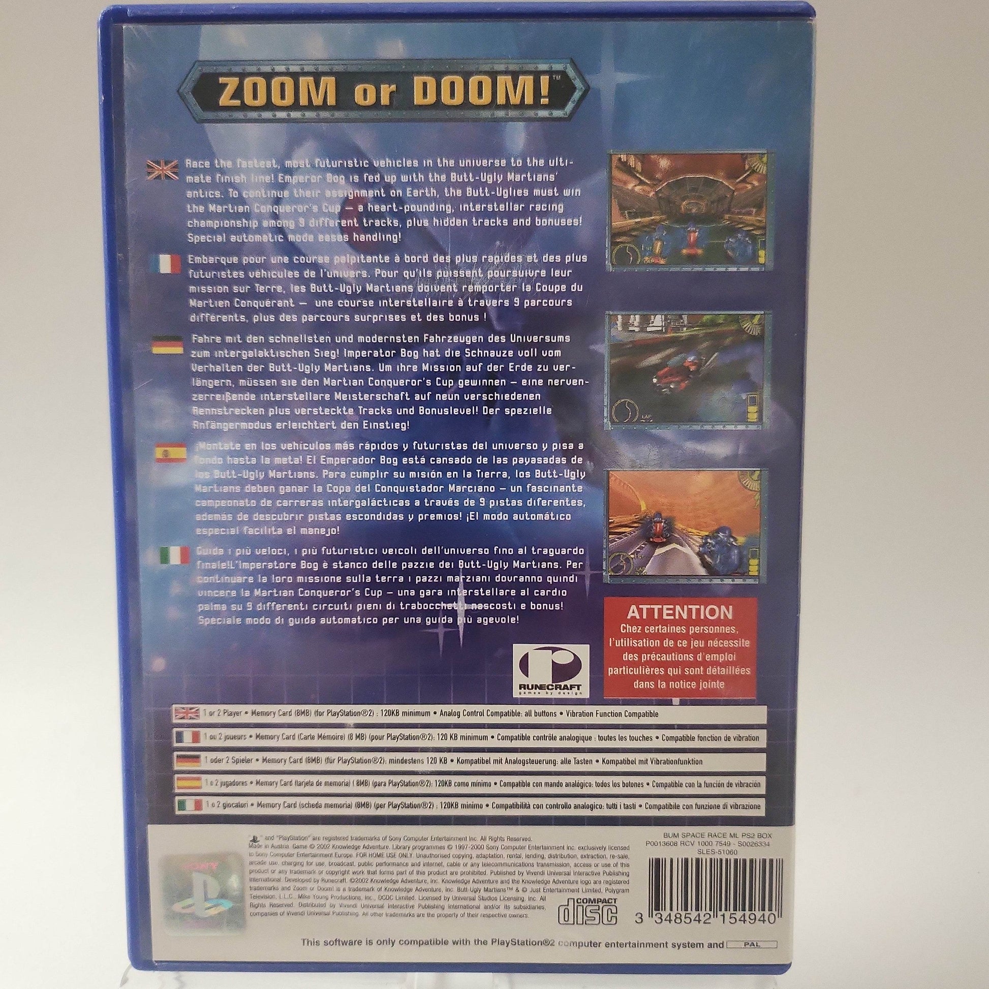Butt-Ugly Martains Zoom or Doom Playstation 2 - Feniks Gameshop