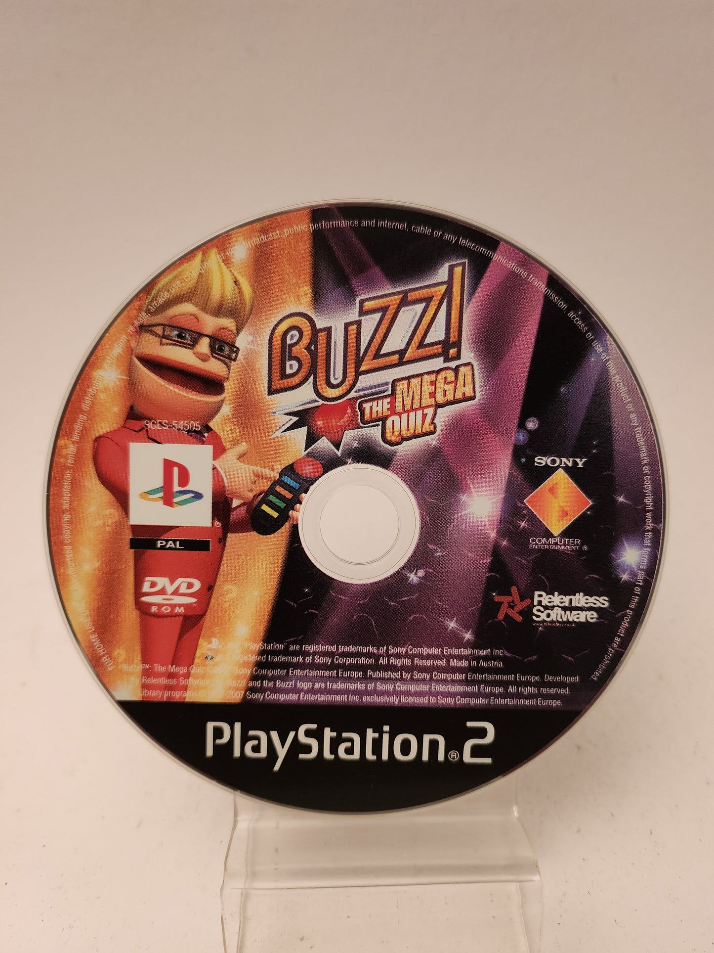 Buzz the Mega Quiz (Disc Only) PlayStation 2 - Playstation 2 Games
