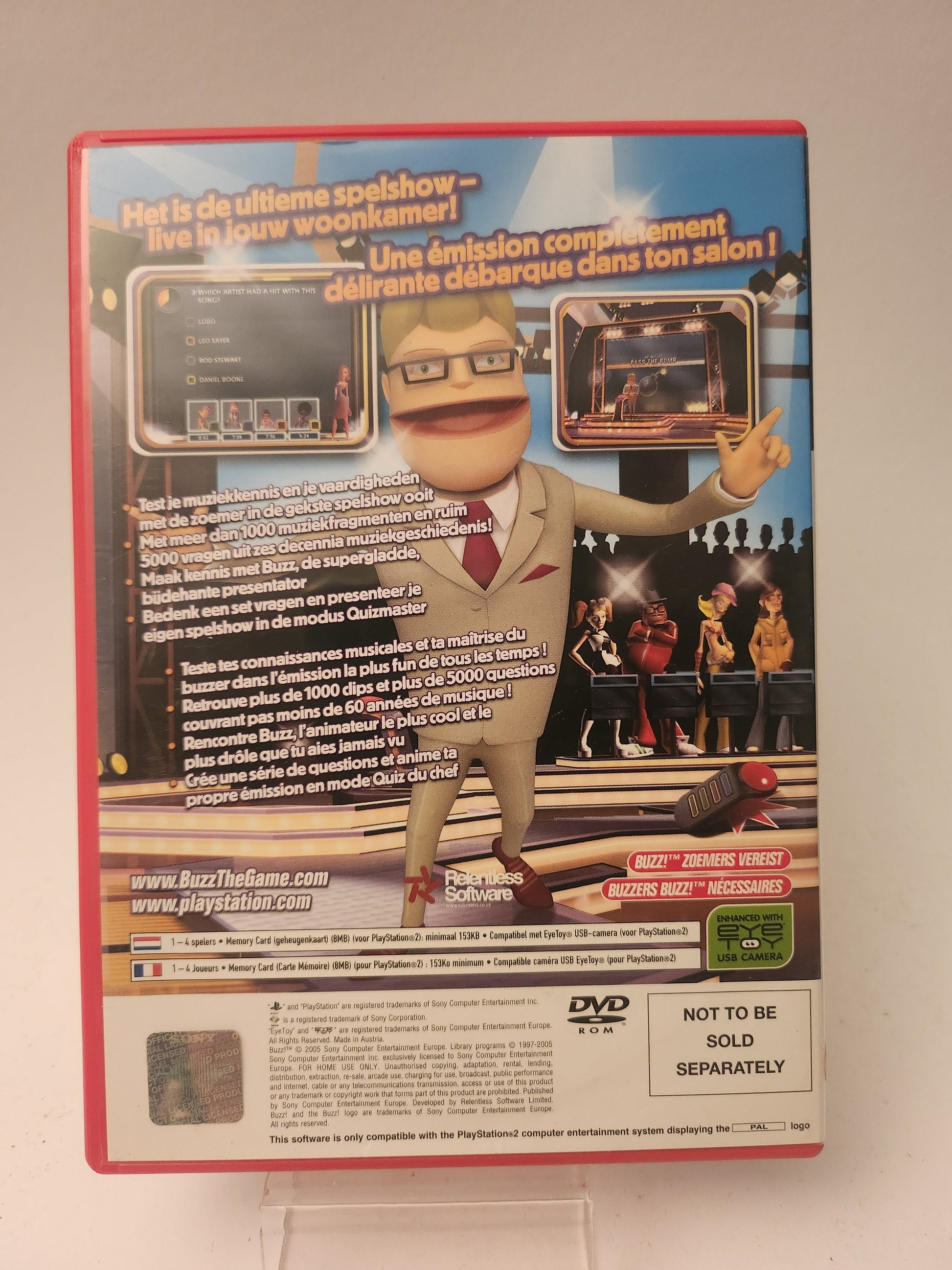 Buzz! The Music Quiz (No Book) PlayStation 2 - Playstation 2 Games