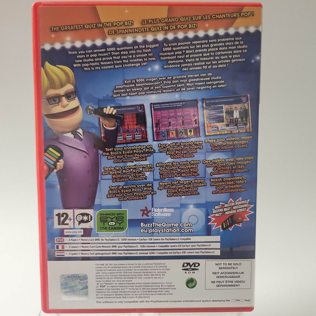 Buzz the Pop Quiz Playstation 2 - Feniks Gameshop
