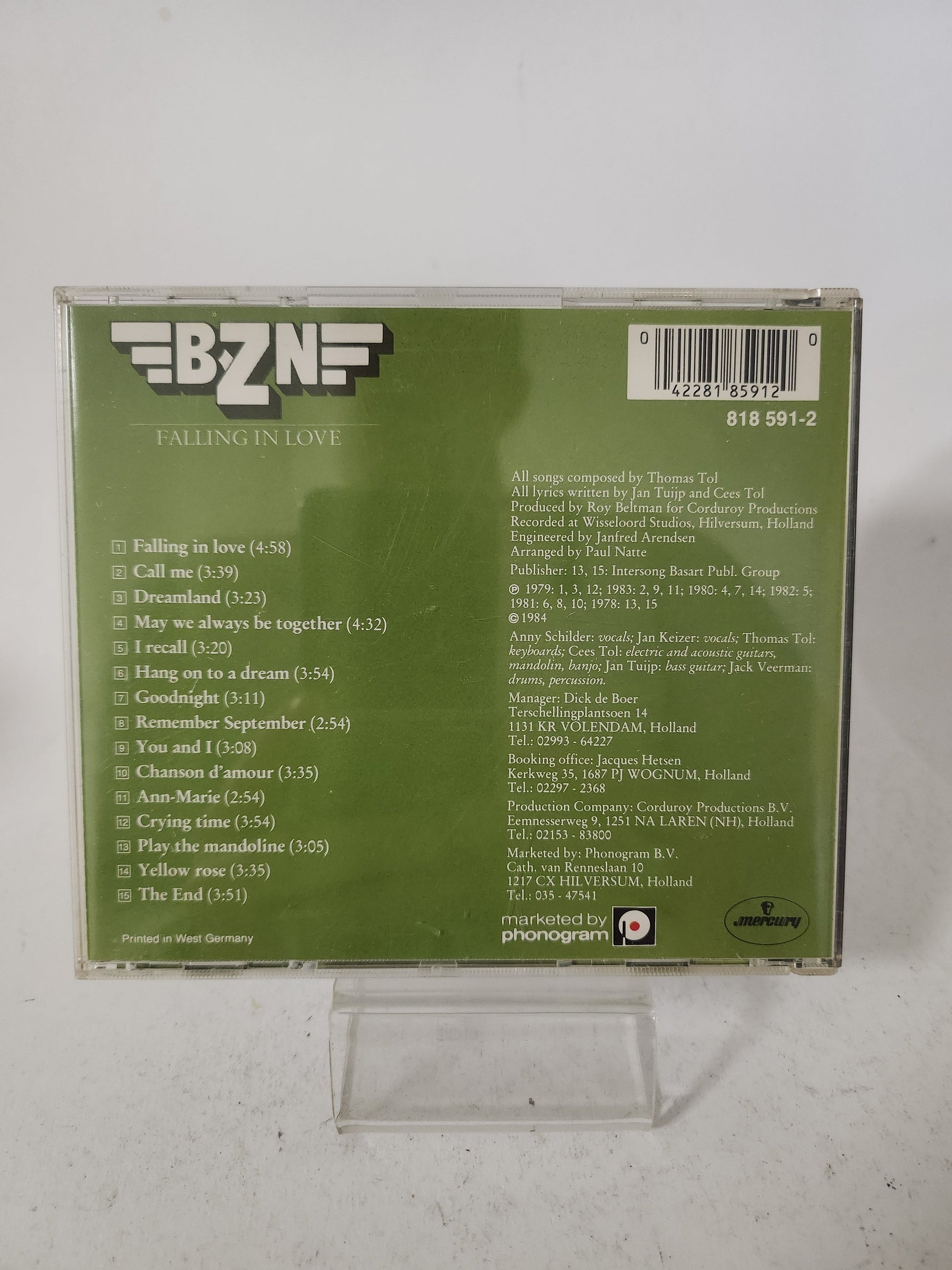 BZN: Falling in Love CD - Cd
