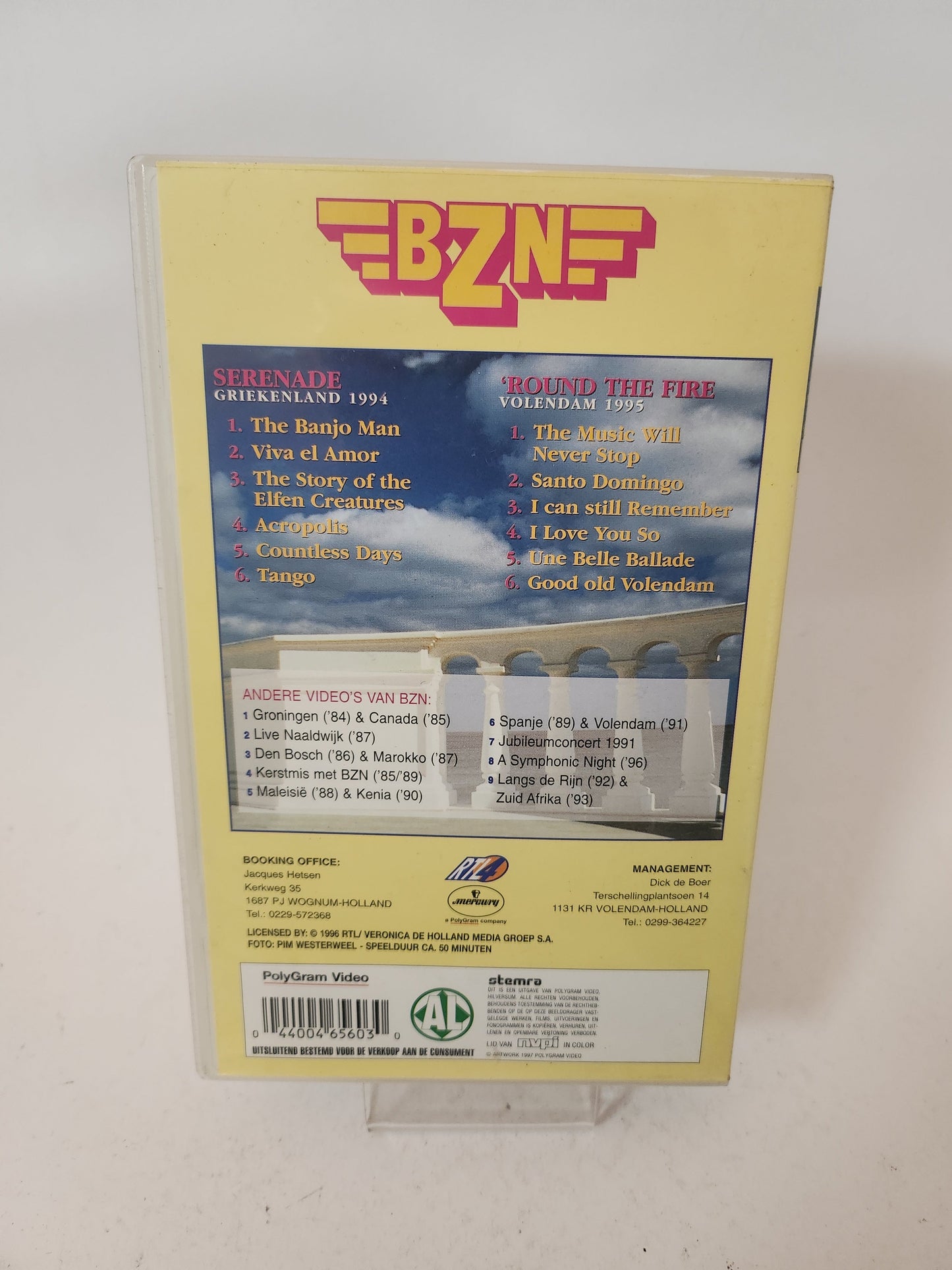 BZN: Serenade ’Round the Fire’ VHS Muziek - Vhs Muziek