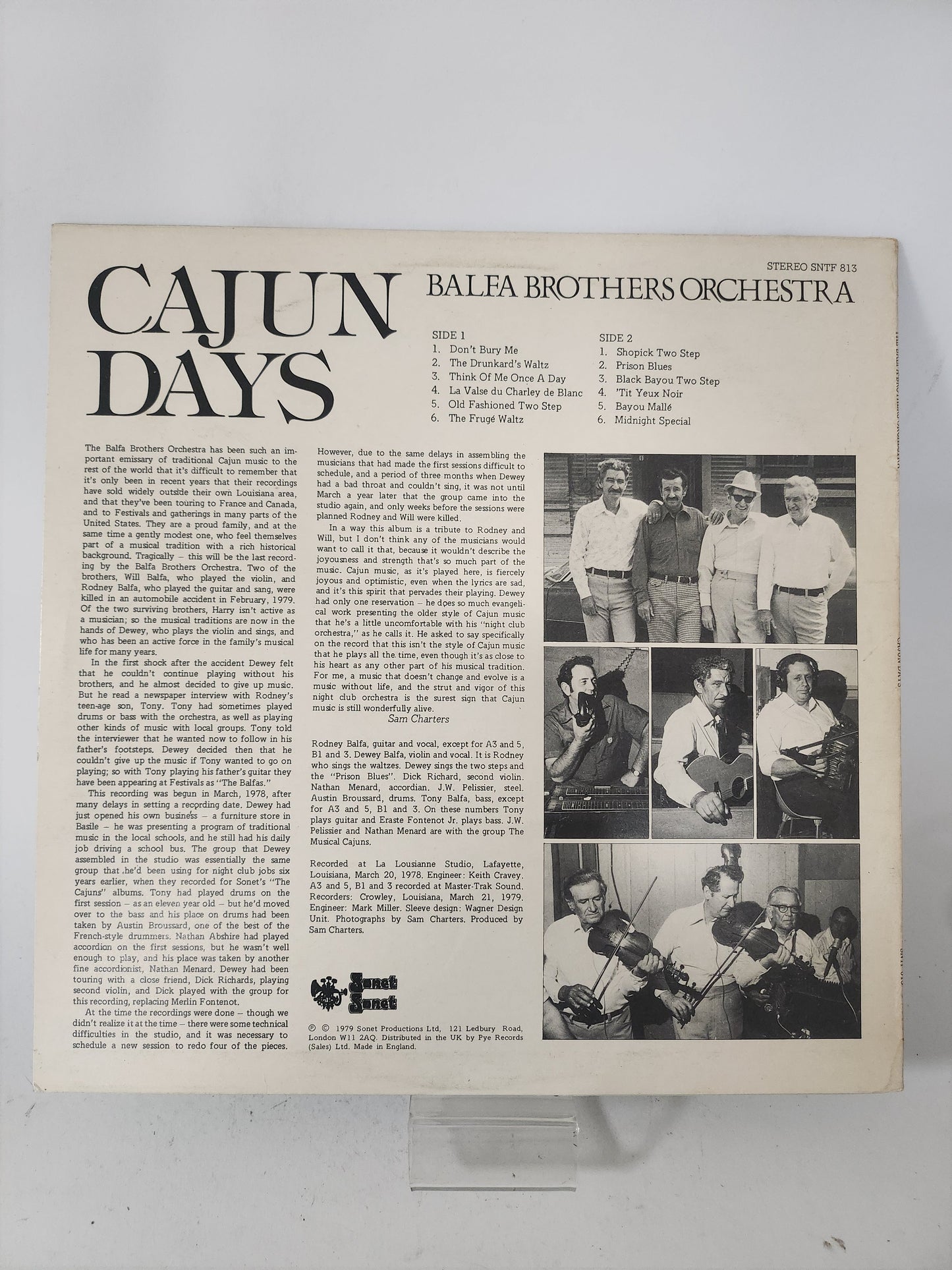 Cajun Days: Balfa Brothers Orchestra LP Vinyl - Lp Vinyl