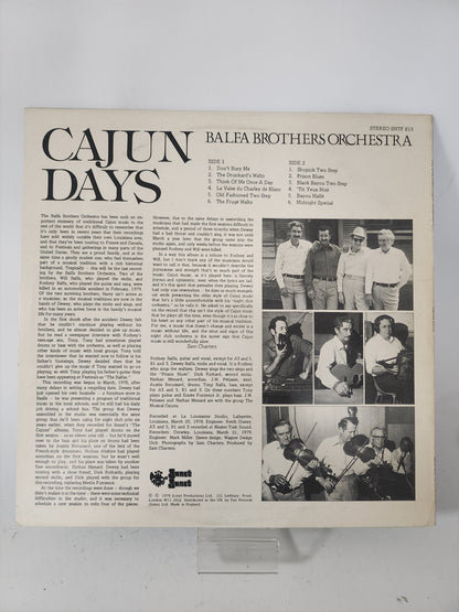 Cajun Days: Balfa Brothers Orchestra LP Vinyl - Lp Vinyl