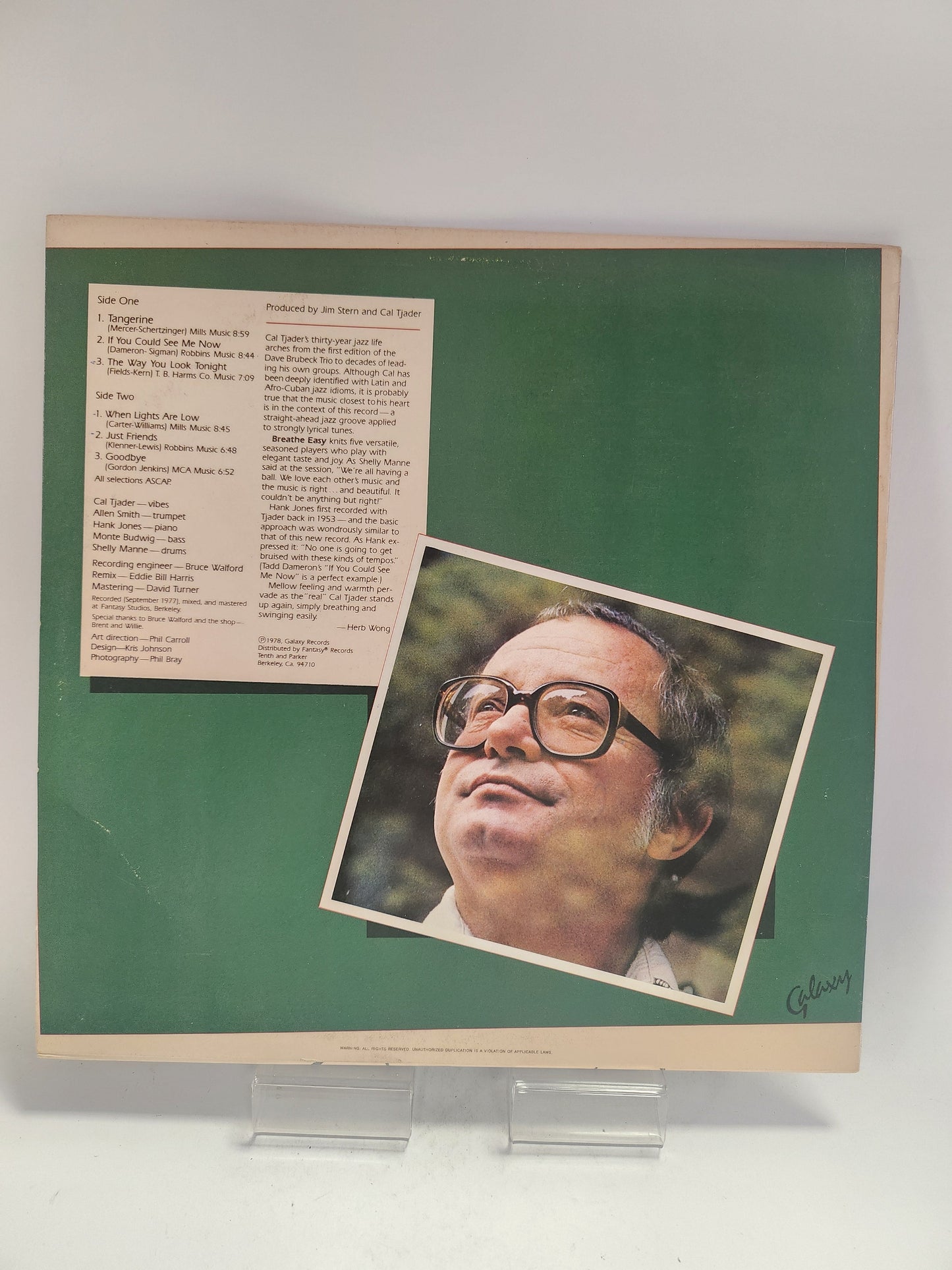 Cal Tjader: Breathe Easy LP Vinyl - Lp Vinyl