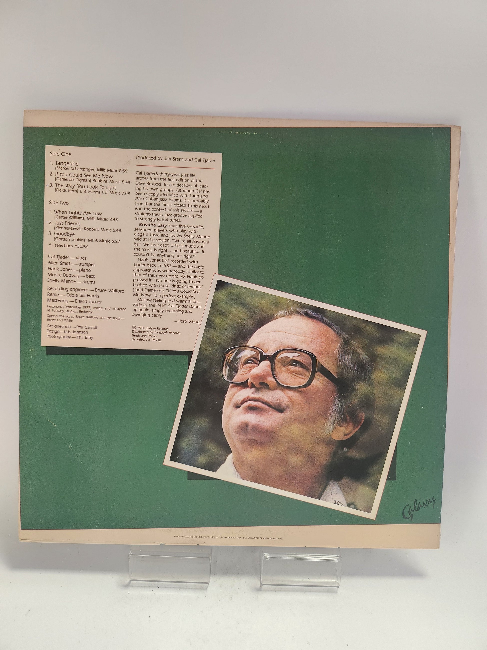 Cal Tjader: Breathe Easy LP Vinyl - Lp Vinyl