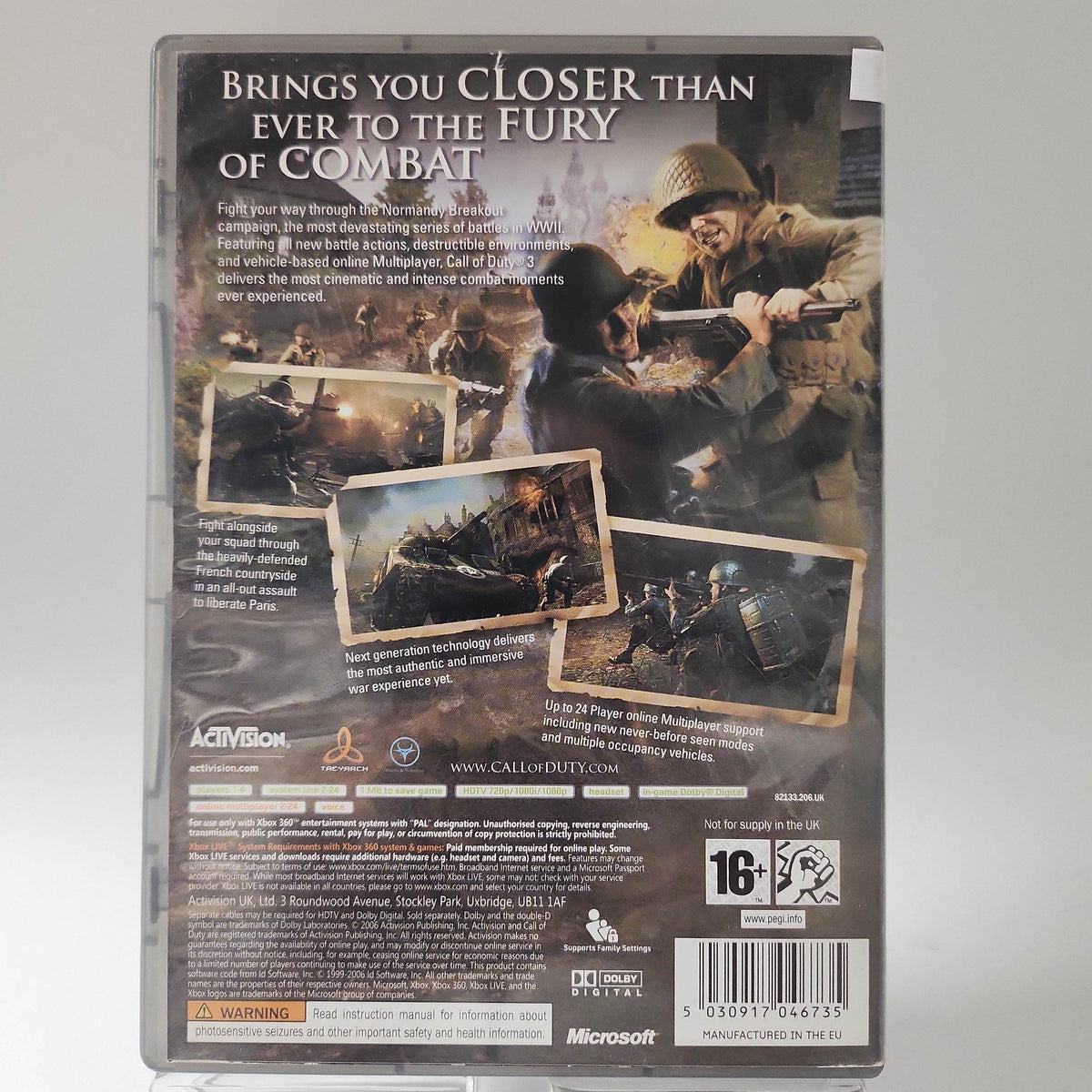 Call of Duty 3 Classics (No Book) Xbox 360 - Feniks Gameshop