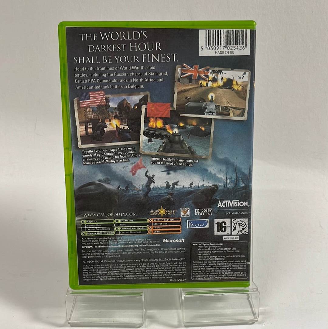 Call of Duty Finest Hour Xbox Original - Feniks Gameshop