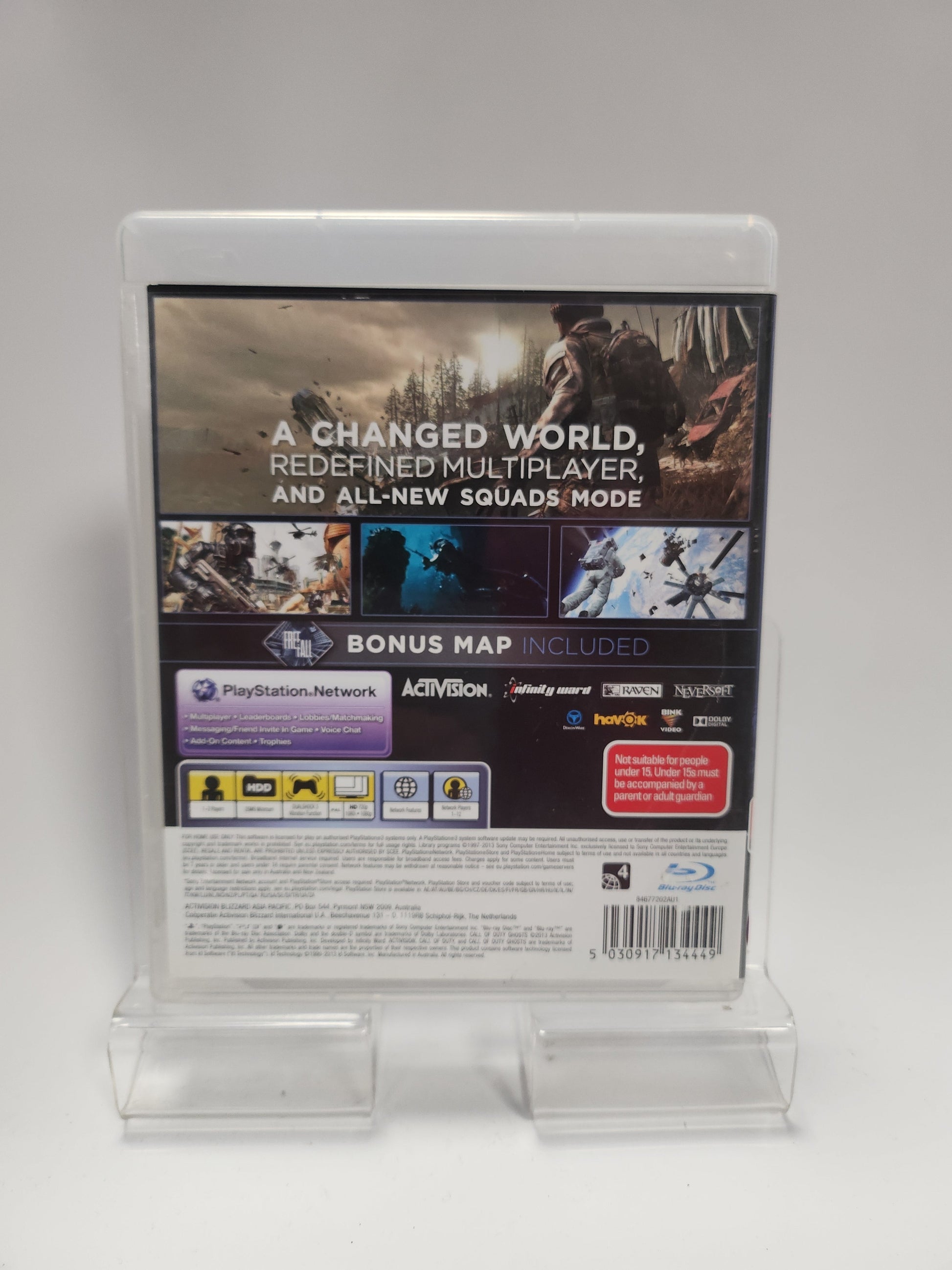 Call of Duty Ghosts Australian Cover Playstation 3 - playstation 3 Games