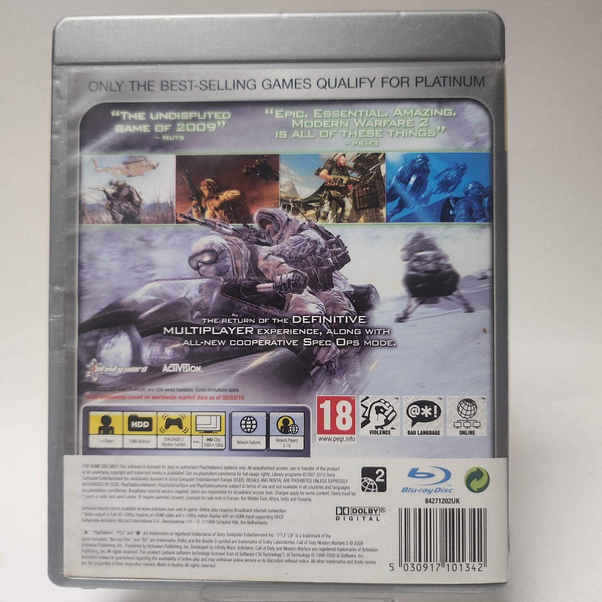 Call of Duty Modern Warfare 2 Platinum (No Book) PS3 - Feniks Gameshop