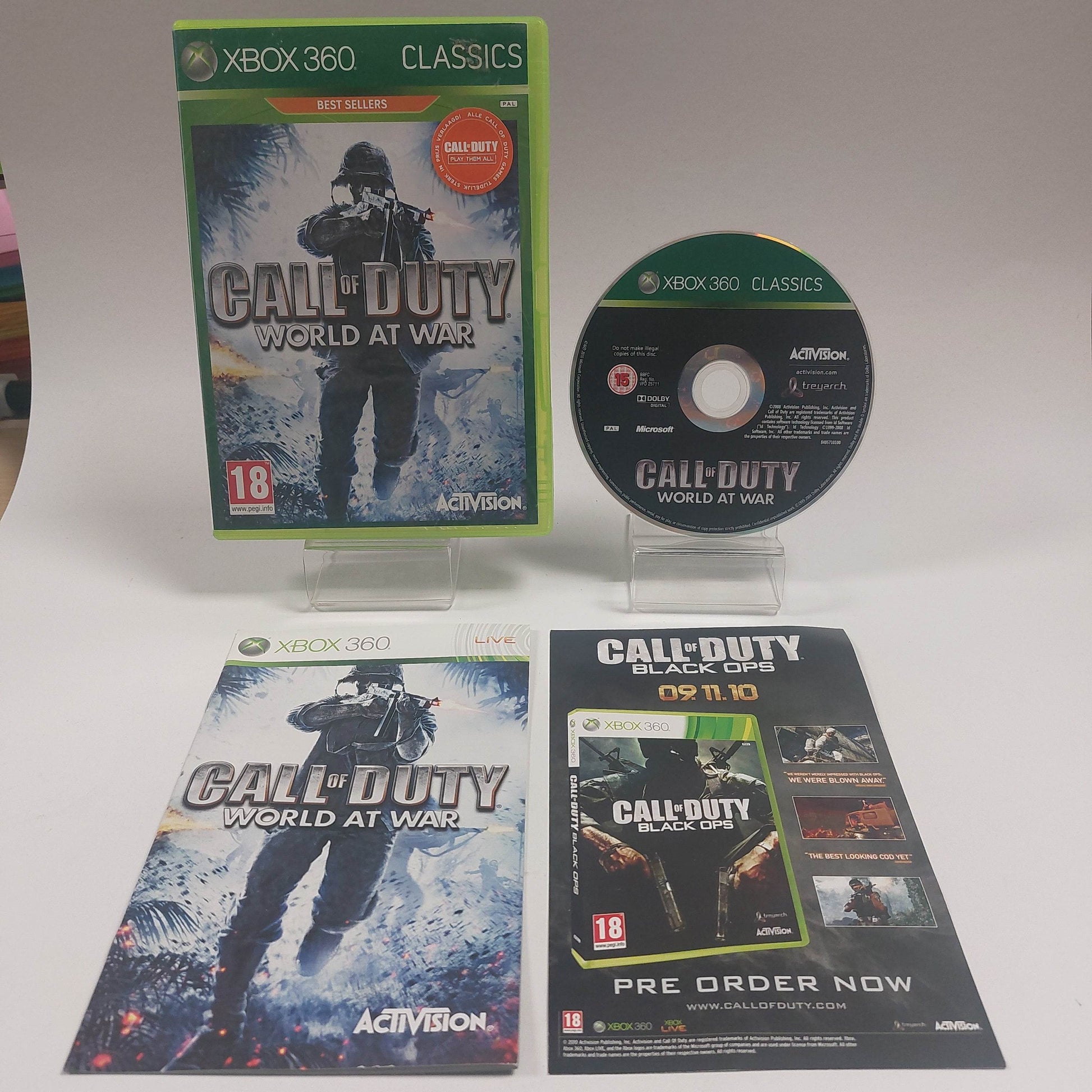 Call of Duty World at War Classics Best Sellers Xbox 360 - Feniks Gameshop