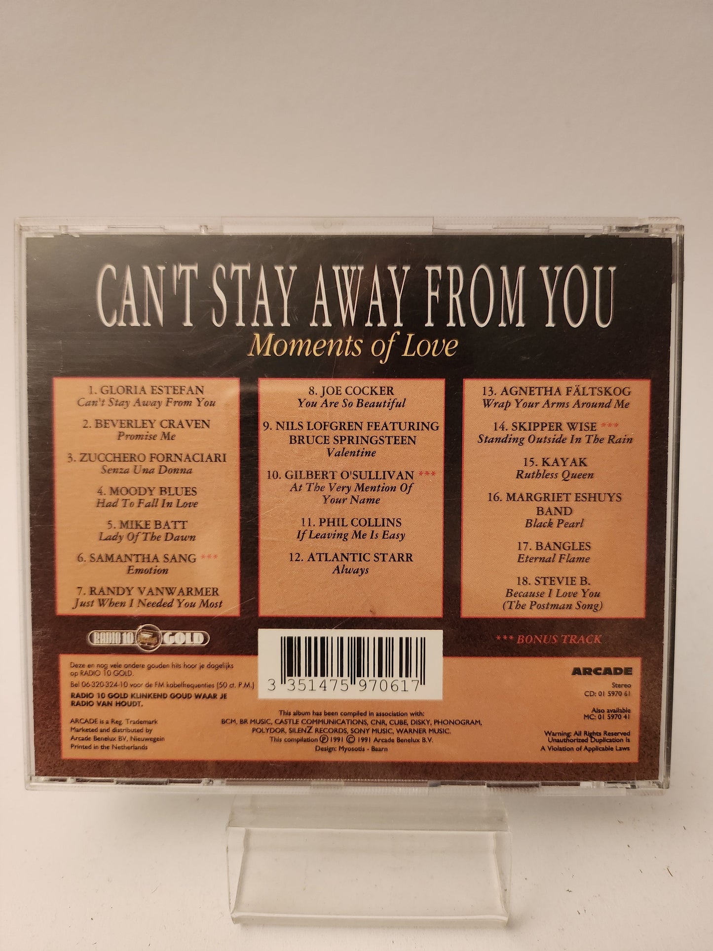 Can’t Stay Away From You: Moments of Love CD - Cd