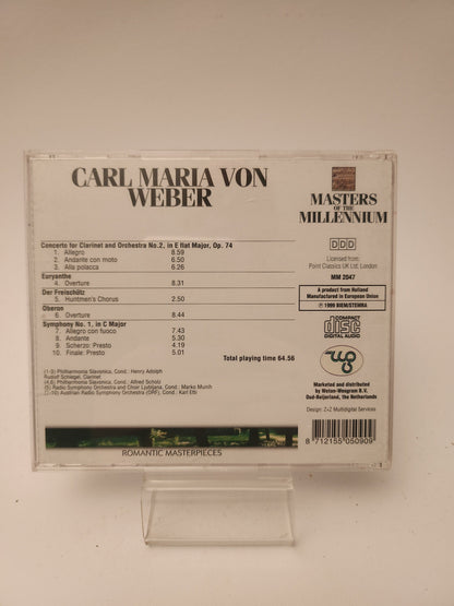 Carl Maria von Weber: Masters of the Millennium CD - Cd