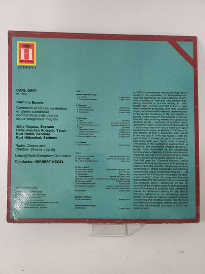Carl Orff: Carmina Burana LP Vinyl - Lp Vinyl