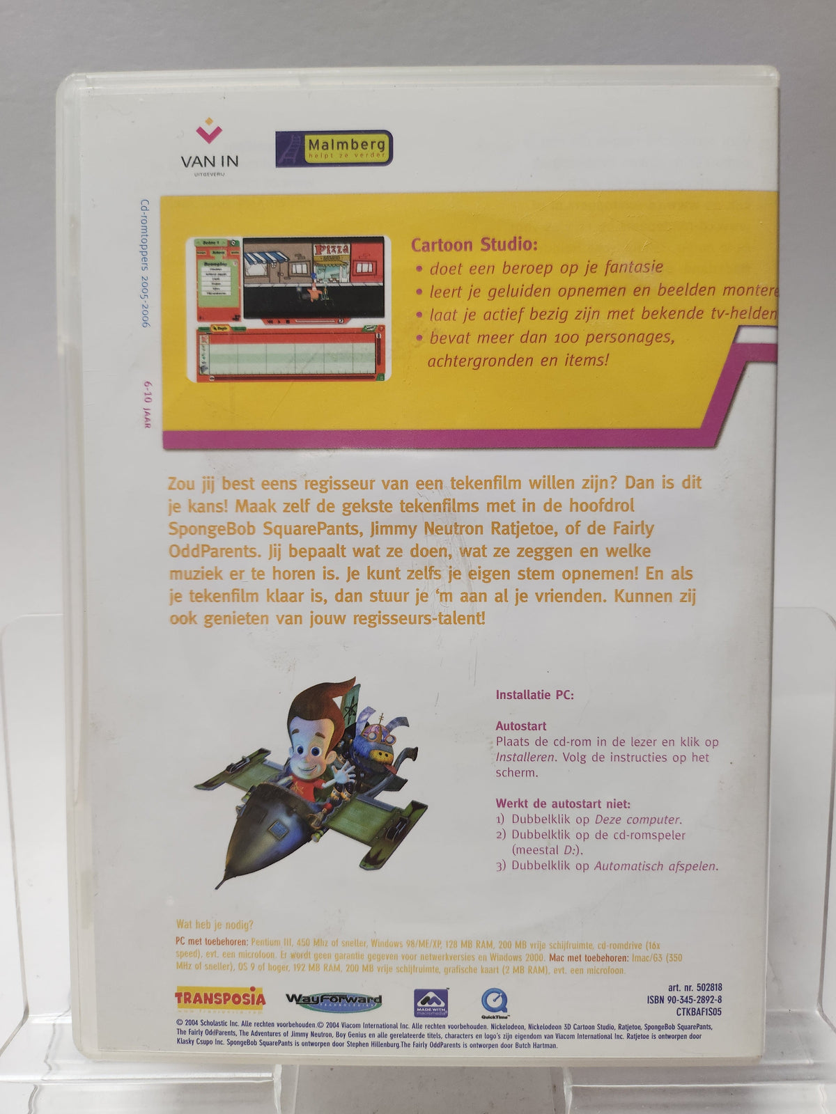 Cartoon Studio ’Maak je Eigen Tekenfilm’ (No Book) PC - PC Games