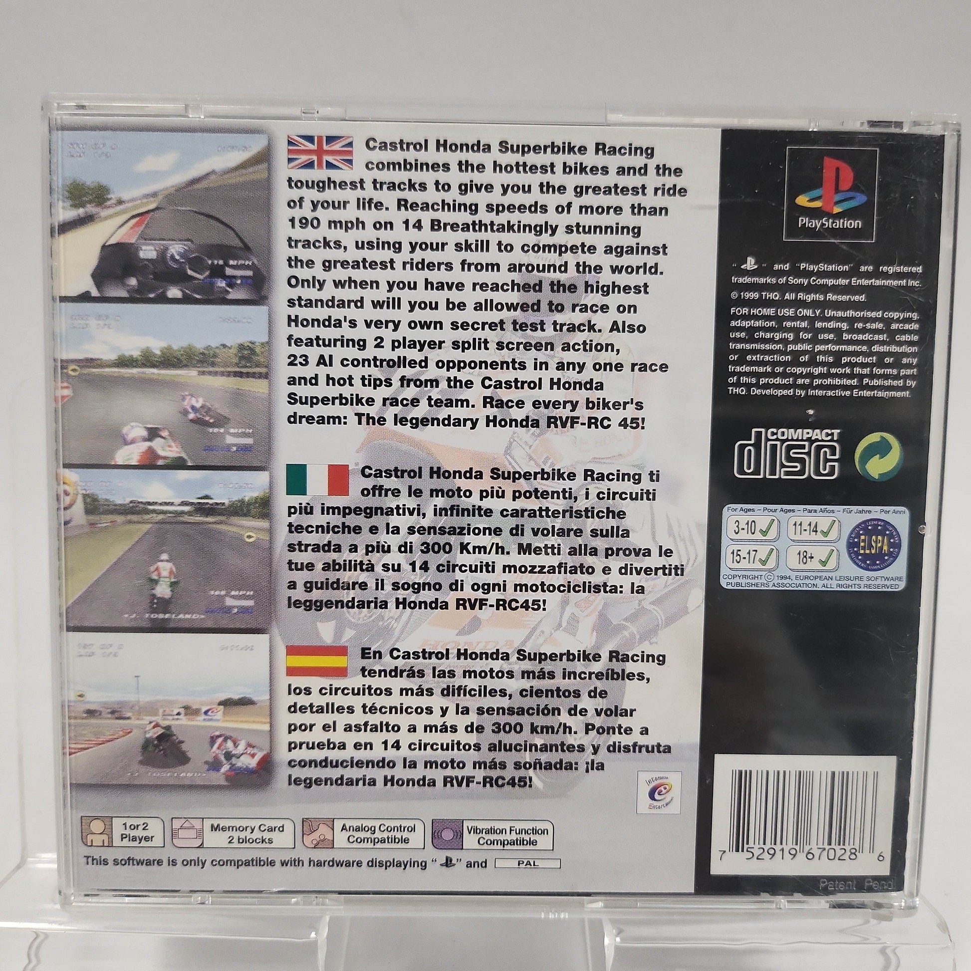 Castrol Honda Superbike Racing Playstation 1 - Feniks Gameshop