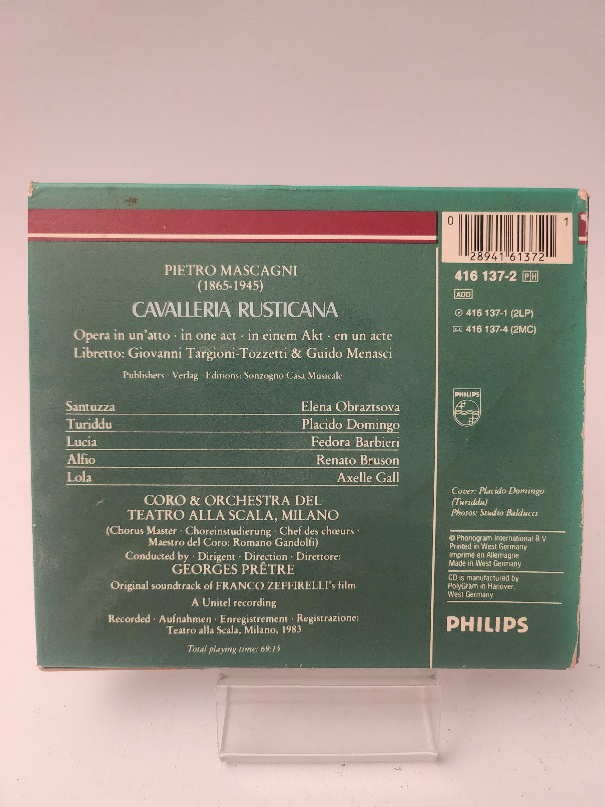 Cavalleria Rusicana CD - Cd