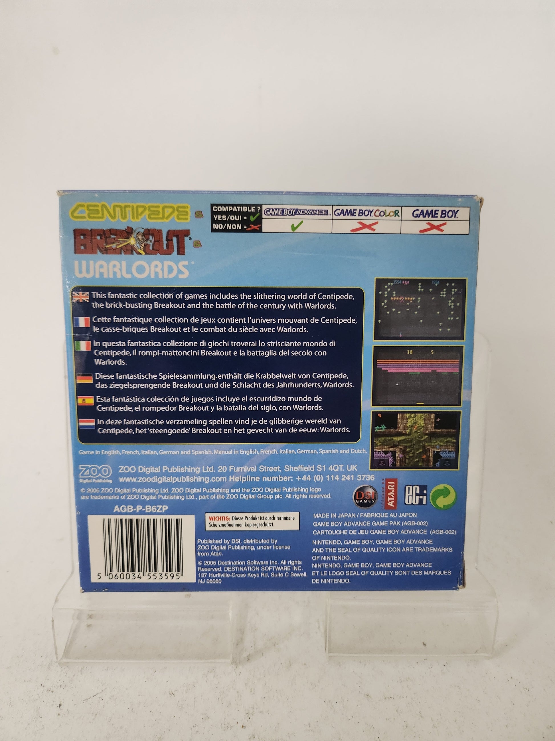 Centipede & Breakout & Warlords Boxed Game Boy Advance - Game Boy Advance Games