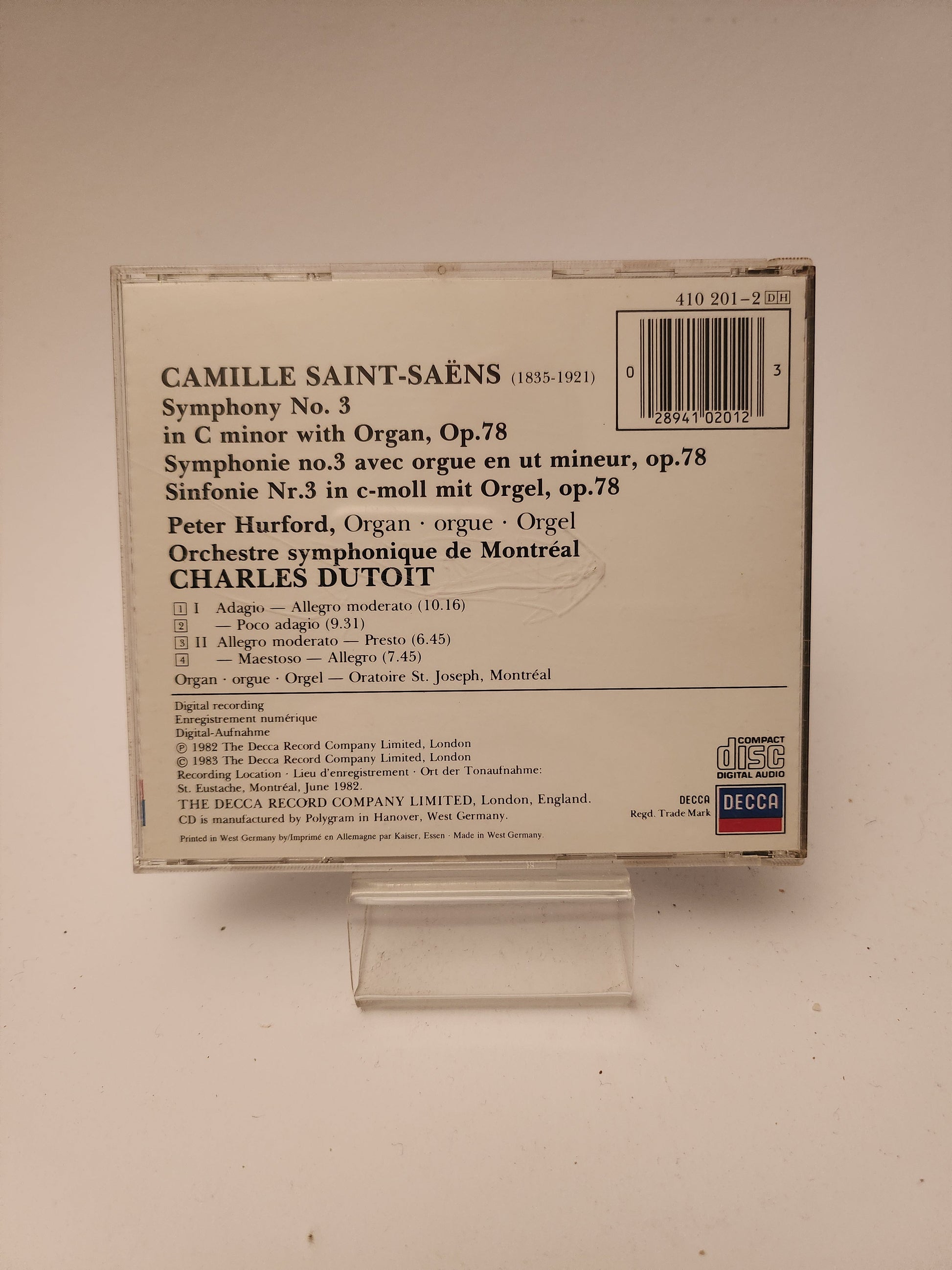 Charles Dutoit: Camille Saint-Saëns CD - Cd