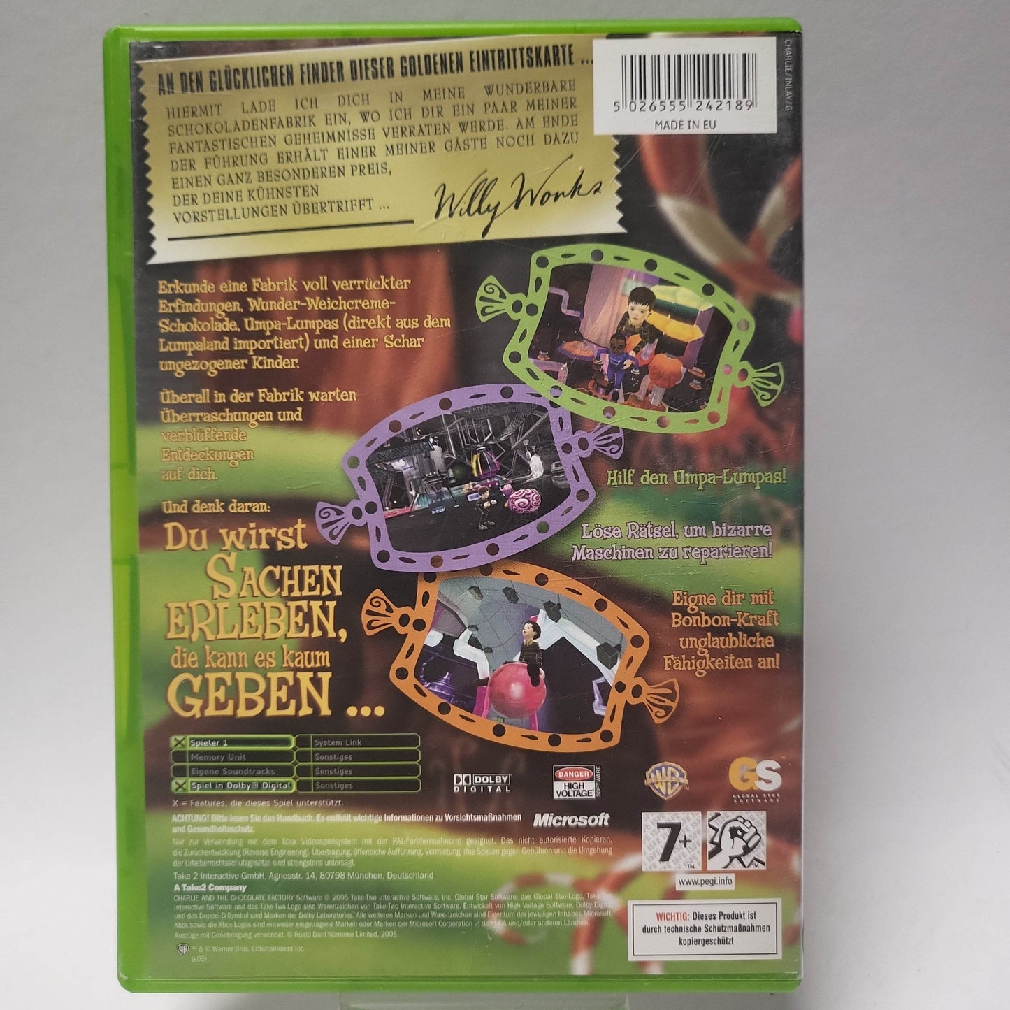 Charlie und die Schokoladen-Fabrik (No Book) Xbox Original - Feniks Gameshop