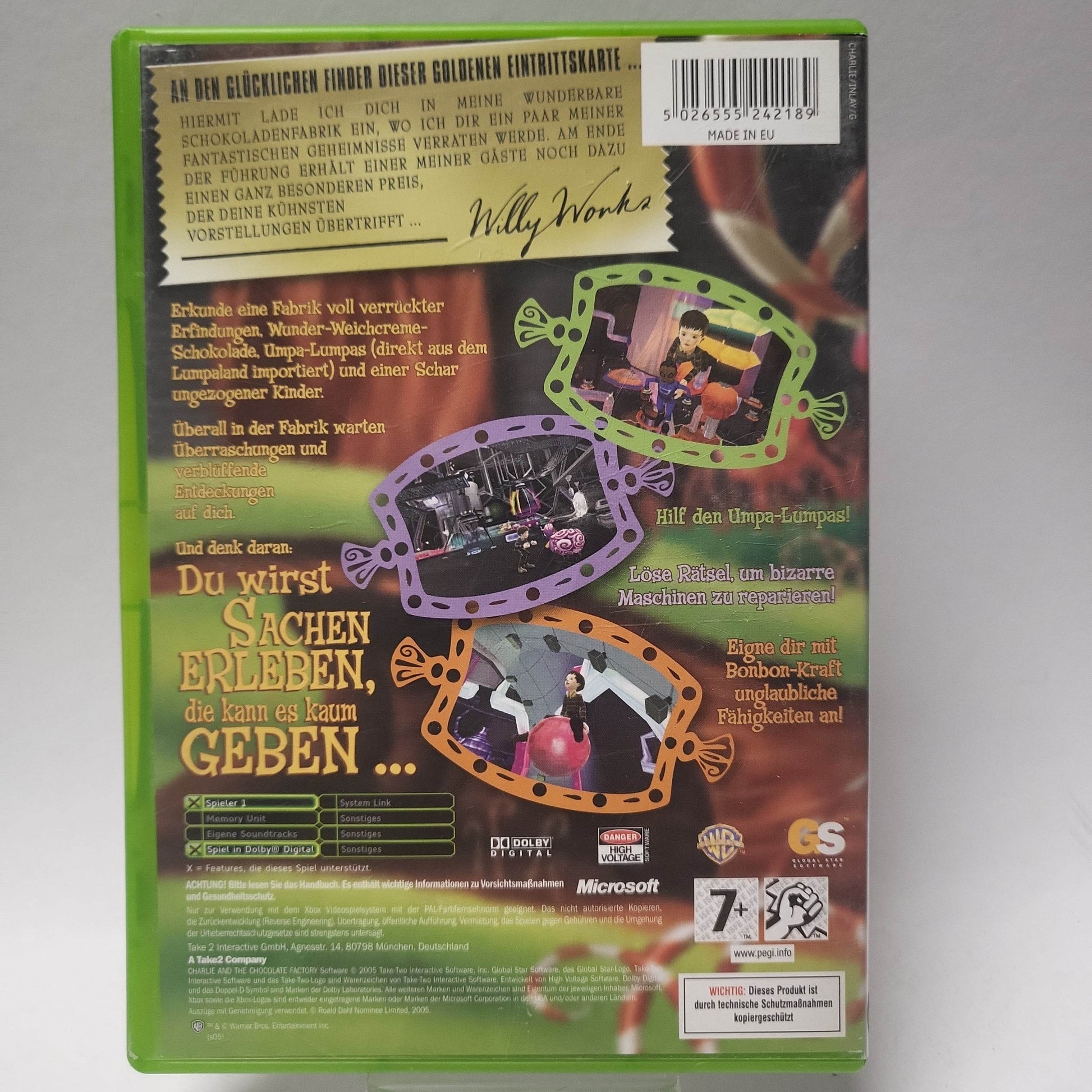 Charlie und die Schokoladen-Fabrik (No Book) Xbox Original - Feniks Gameshop